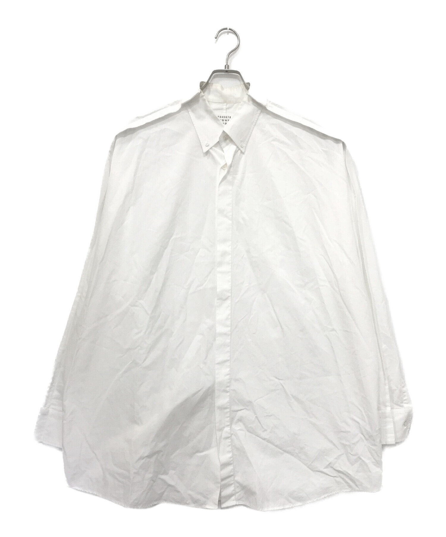 Maison Margiela (メゾンマルジェラ) オーバーサイズシャツ ホワイト サイズ:38