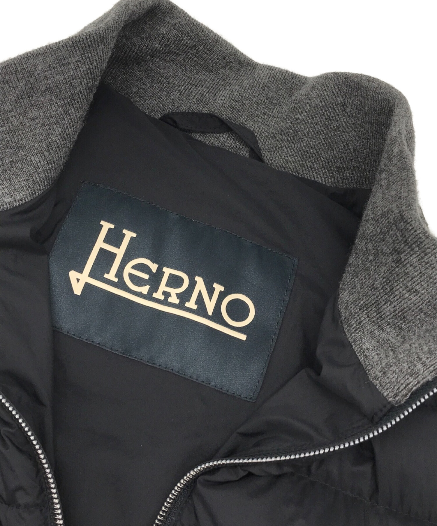 HERNO ヘルノ 5デニール ナイロンダウンジャケット ネイビー サイズ48