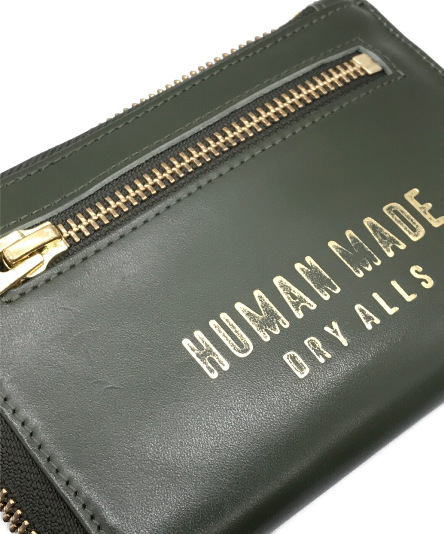 HUMAN MADE (ヒューマンメイド) leather wallet オリーブ サイズ:下記参照