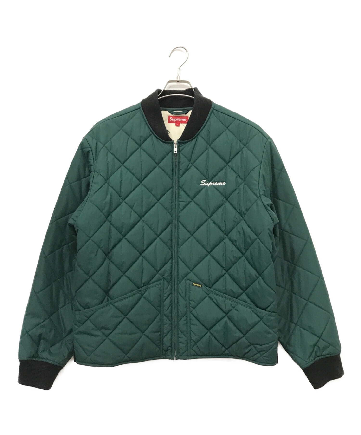 Supreme (シュプリーム) dead prez Quilted Work Jacket グリーン サイズ:L