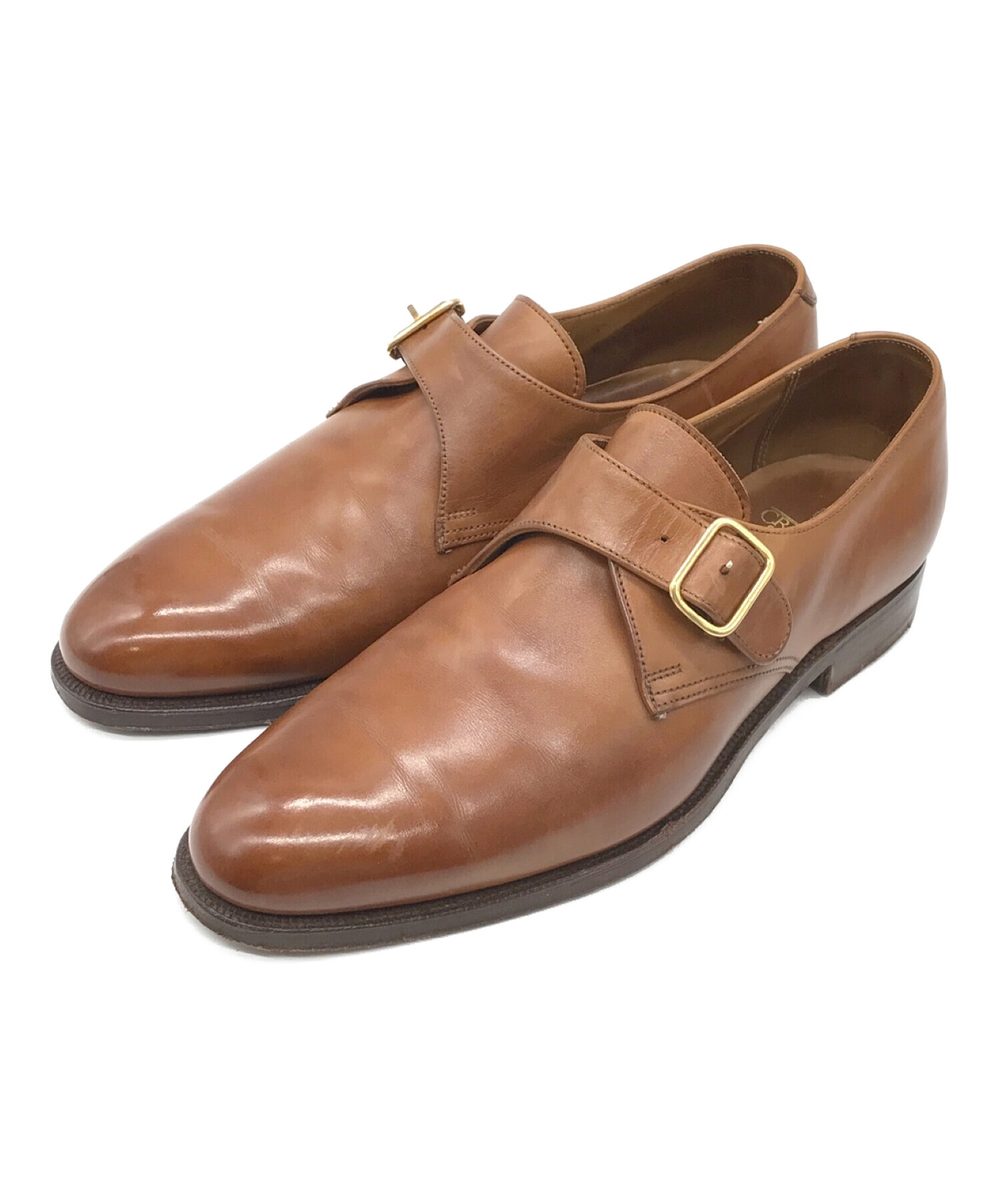 Crockett & Jones (クロケット＆ジョーンズ) モンクストラップシューズ ブラウン サイズ:7