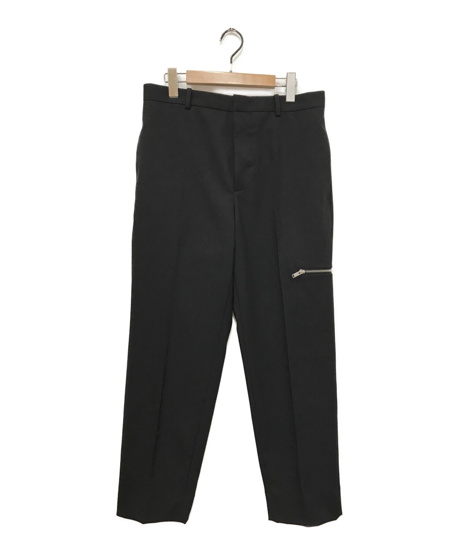 JIL SANDER (ジルサンダー) Black Zip Pocket Trousers ブラック サイズ:46