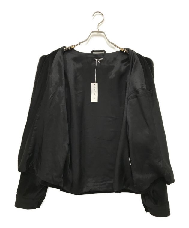 ROLD SKOV (ロードスコフ) ZIP SHIRT BLACK VELVET ブラック サイズ:S