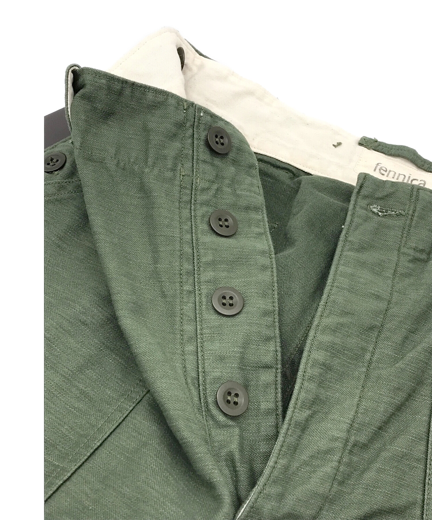 orSlow × fennica (オアスロウ×フェニカ) Swiss Army over Pants カーキ サイズ:1 未使用品