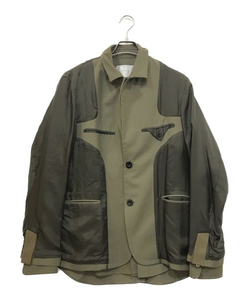 【中古・古着通販】sacai (サカイ) Suiting Jacket グリーン サイズ:2