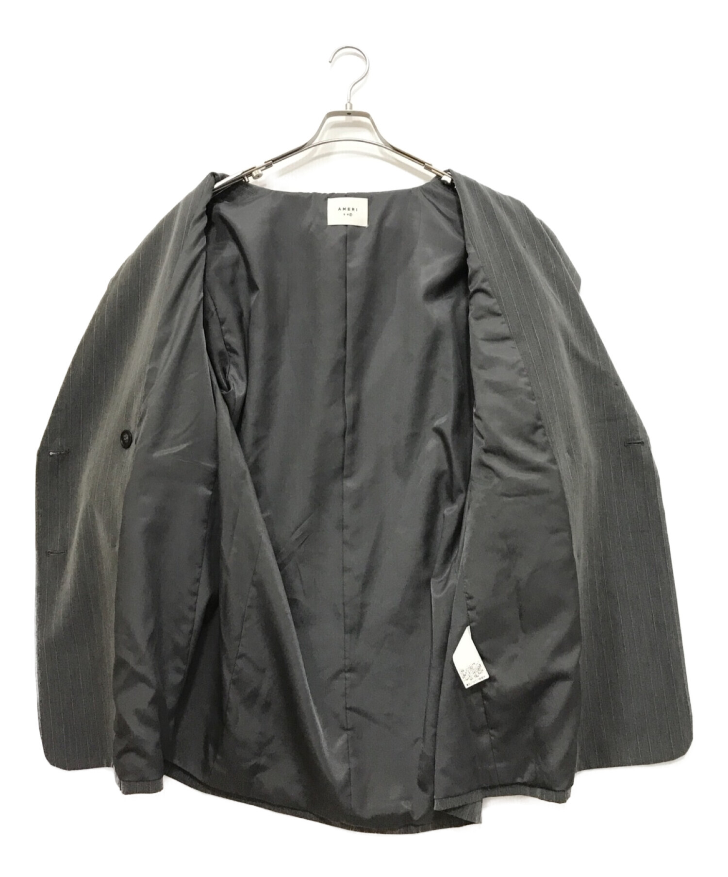 Ameri VINTAGE (アメリヴィンテージ) BIG GATHER PAPA JACKET グレー サイズ:F