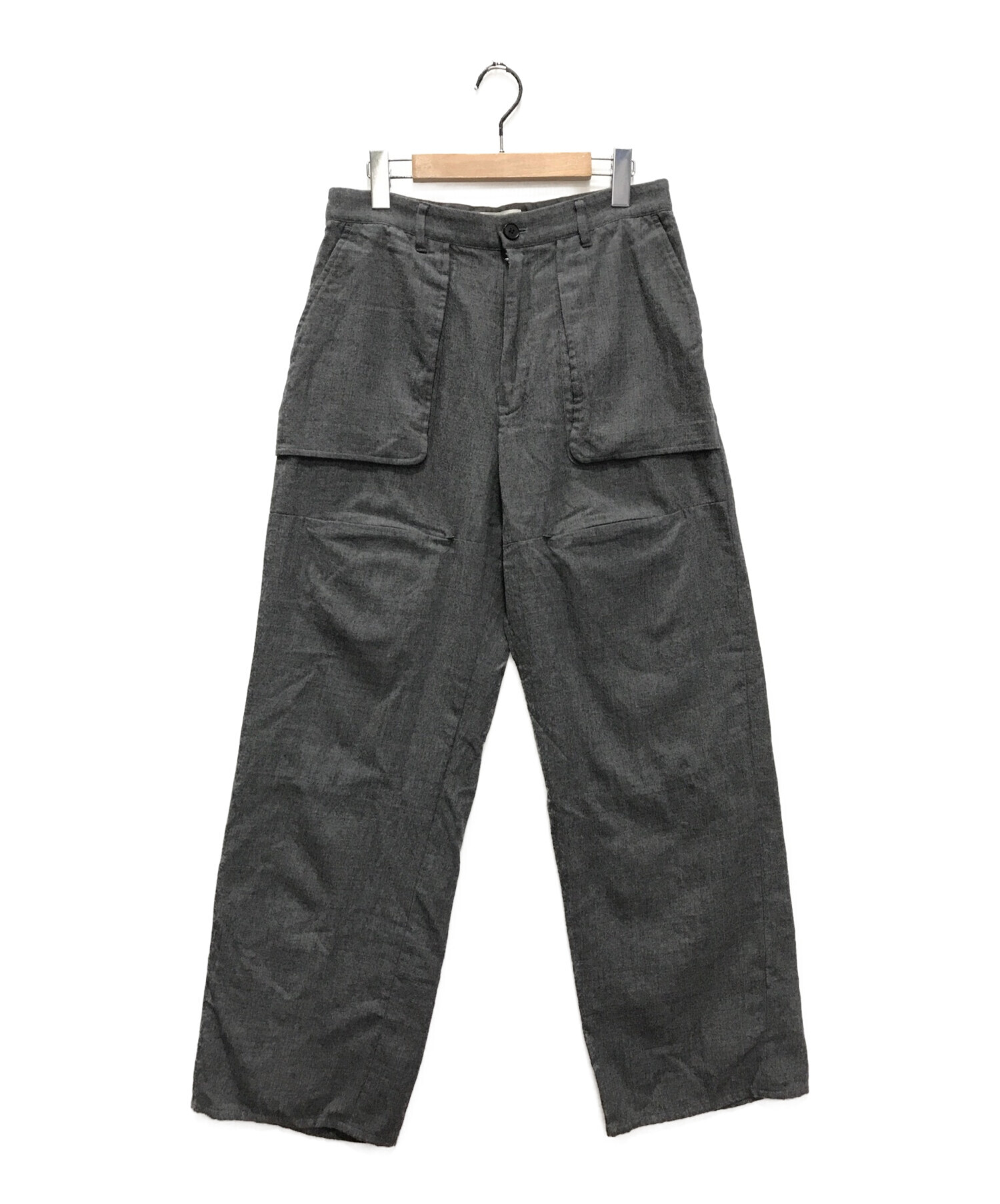 中古・古着通販】MATSUFUJI (マツフジ) Wool Front Pocket Trousers