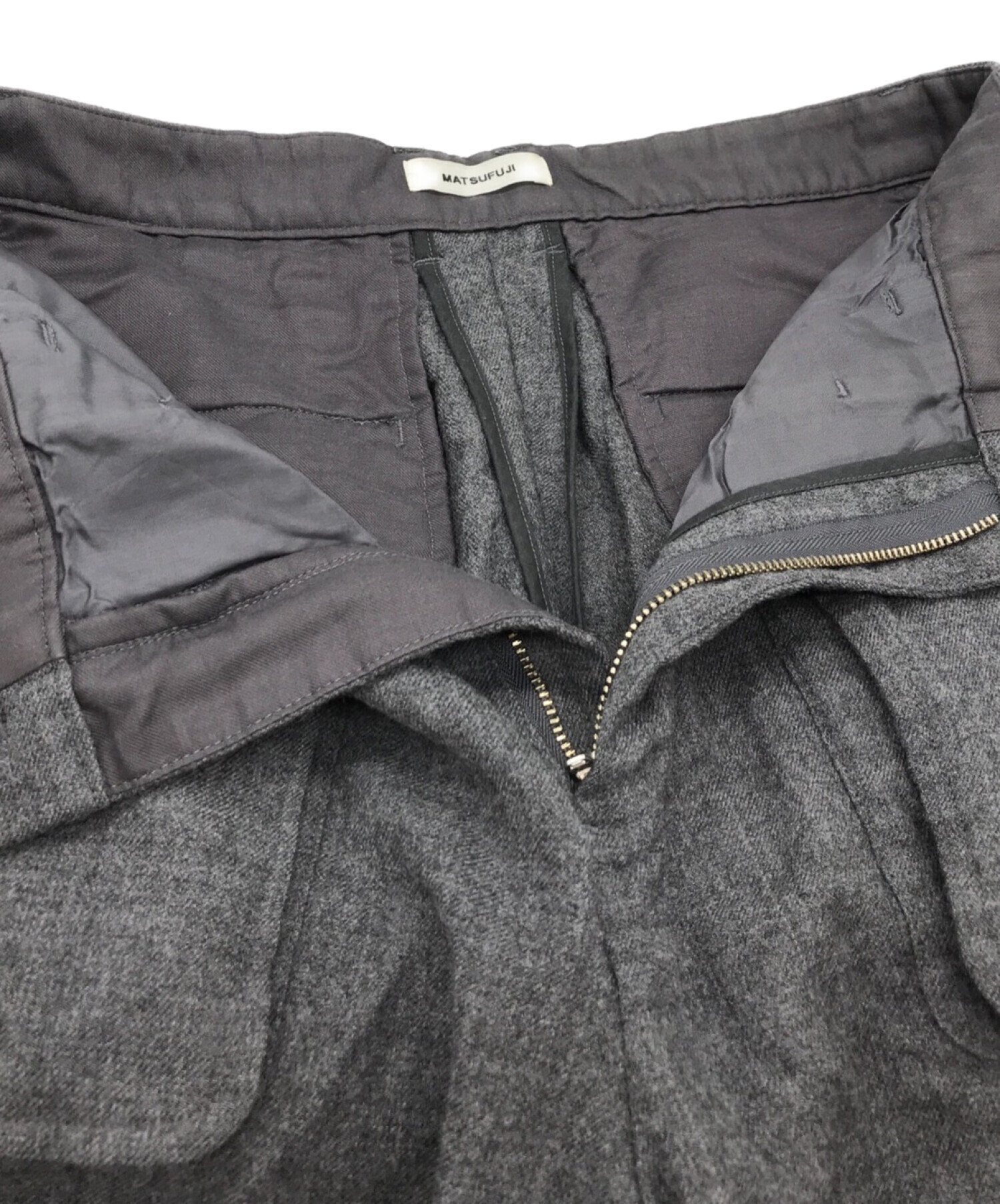 中古・古着通販】MATSUFUJI (マツフジ) Wool Front Pocket Trousers