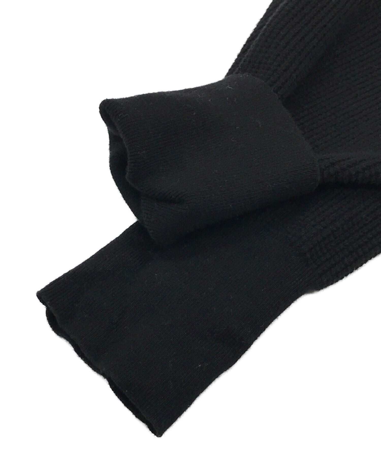 中古・古着通販】soduk (スドーク) thermal knit pullover ブラック