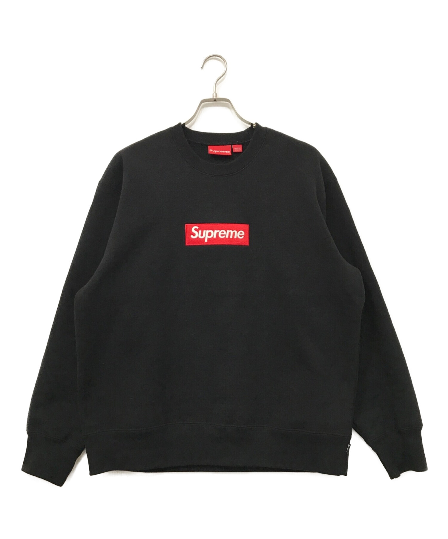 22FW Supreme Box Logo Crew Neck M 黒 新品-