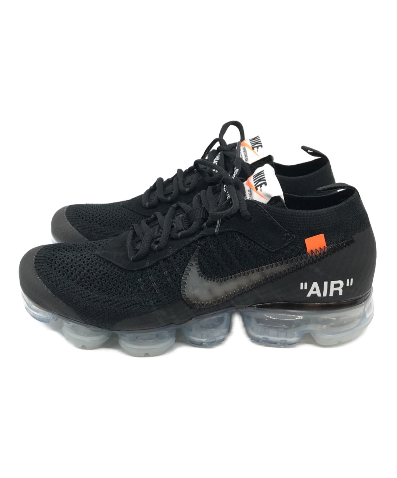 NIKE×OFF WHITE (ナイキ×オフホワイト) NIKE AIR VAPORMAX FK ブラック サイズ:25.5cm