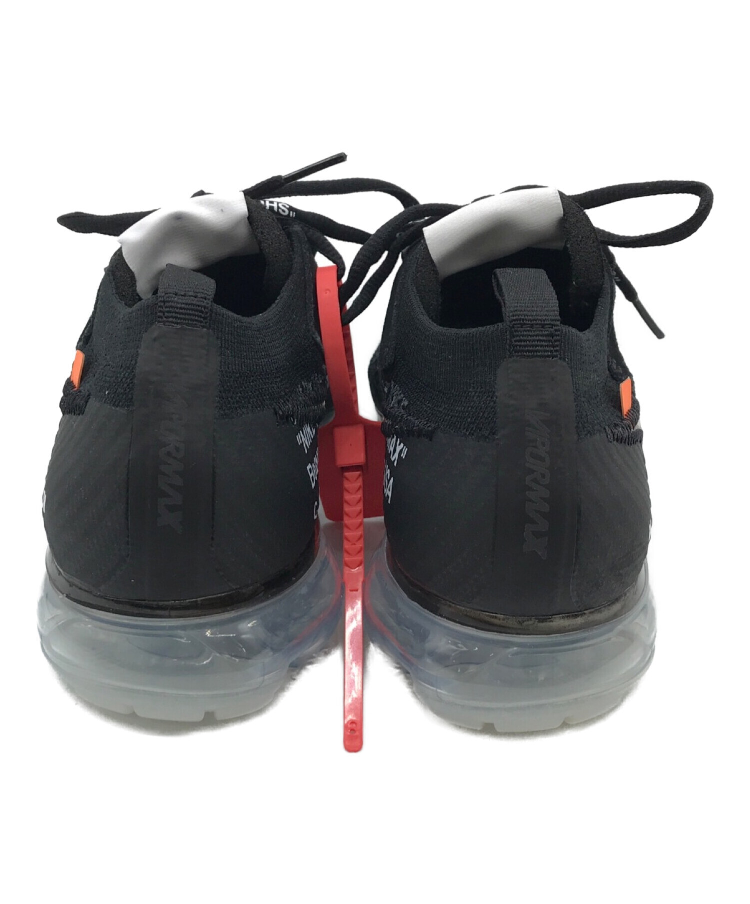 NIKE×OFF WHITE (ナイキ×オフホワイト) NIKE AIR VAPORMAX FK ブラック サイズ:25.5cm