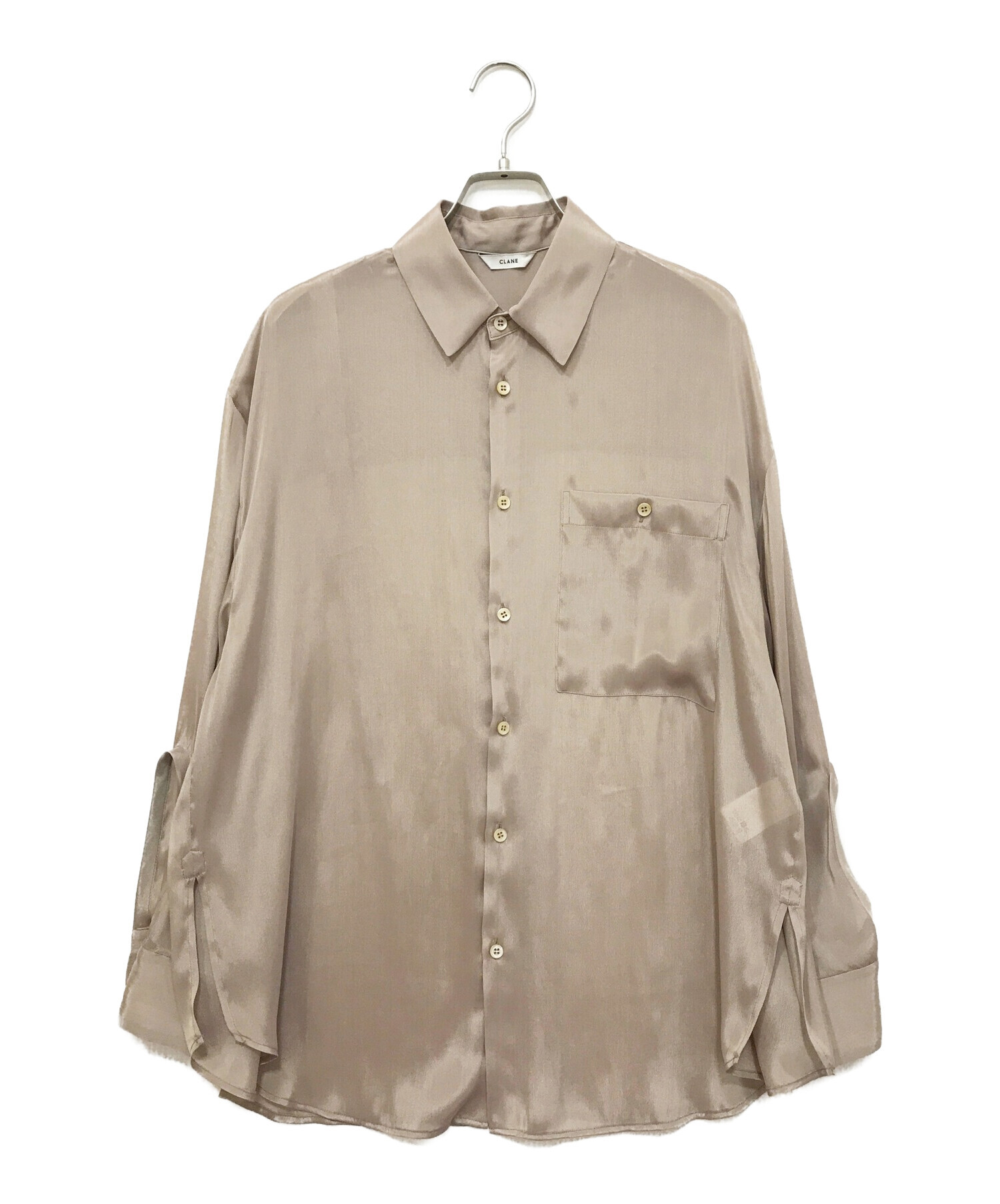 中古・古着通販】CLANE (クラネ) CHAMBRAY LOOSE SHIRT ベージュ