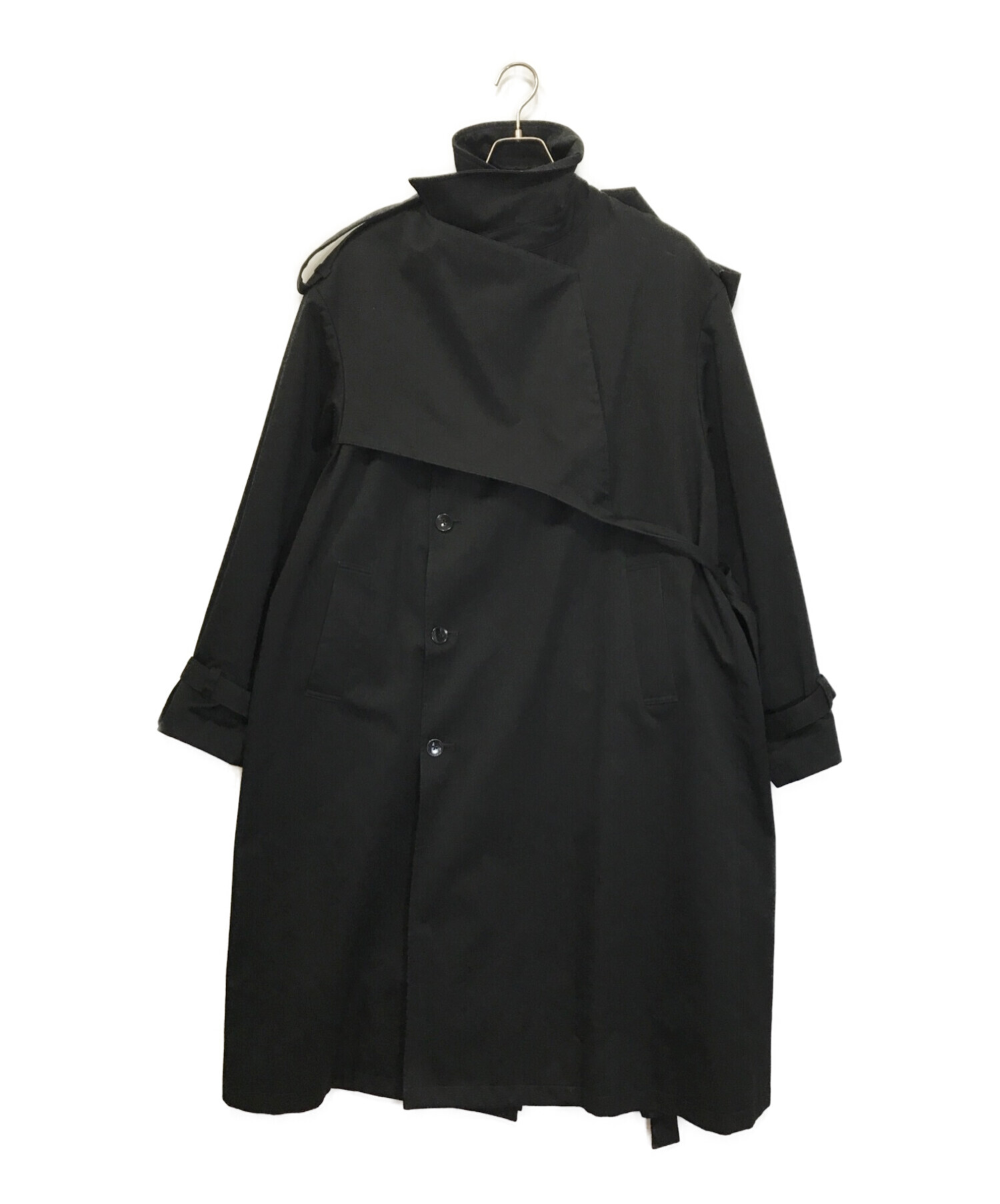 keisuke yoshida (ケイスケヨシダ) belted trench coat ブラック サイズ:F