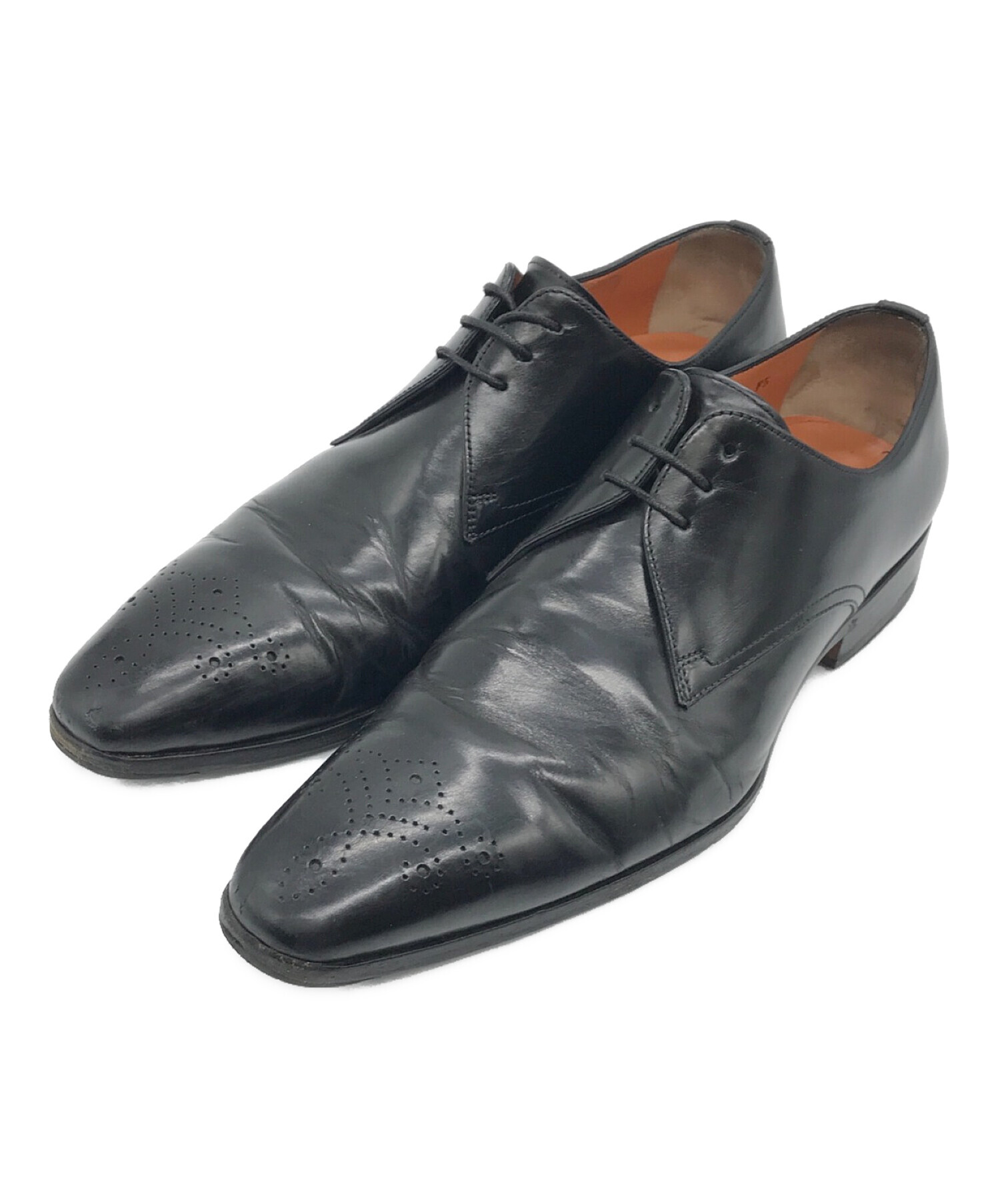 高級品販売 [サントーニ、未使用]santoniの革靴メダリオン、ベルト 