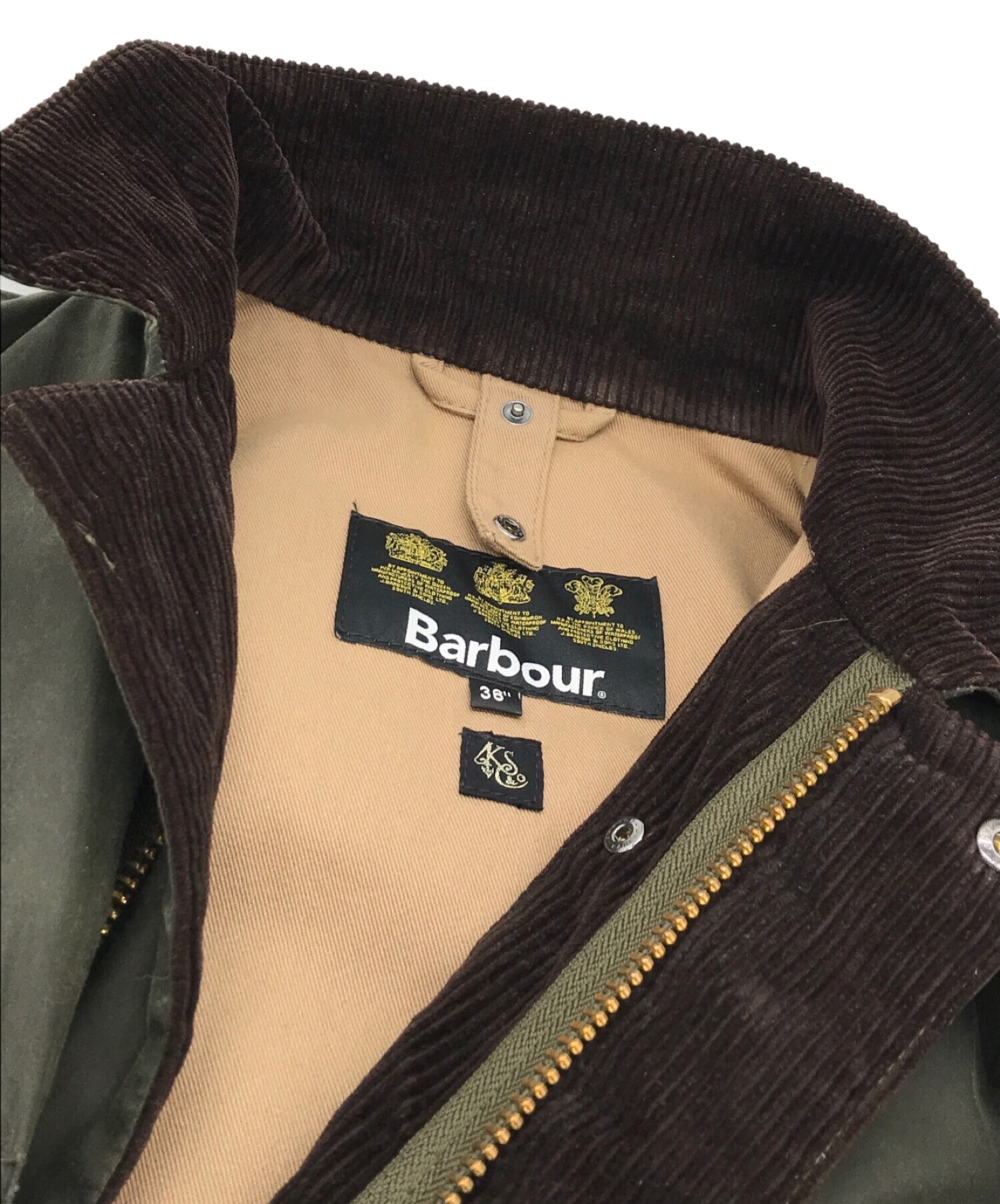 中古・古着通販】Barbour (バブアー) KAPTAIN SUNSHINE (キャプテンサンシャイン) Stand Collar Traveller  Coat オリーブ サイズ:36｜ブランド・古着通販 トレファク公式【TREFAC FASHION】スマホサイト