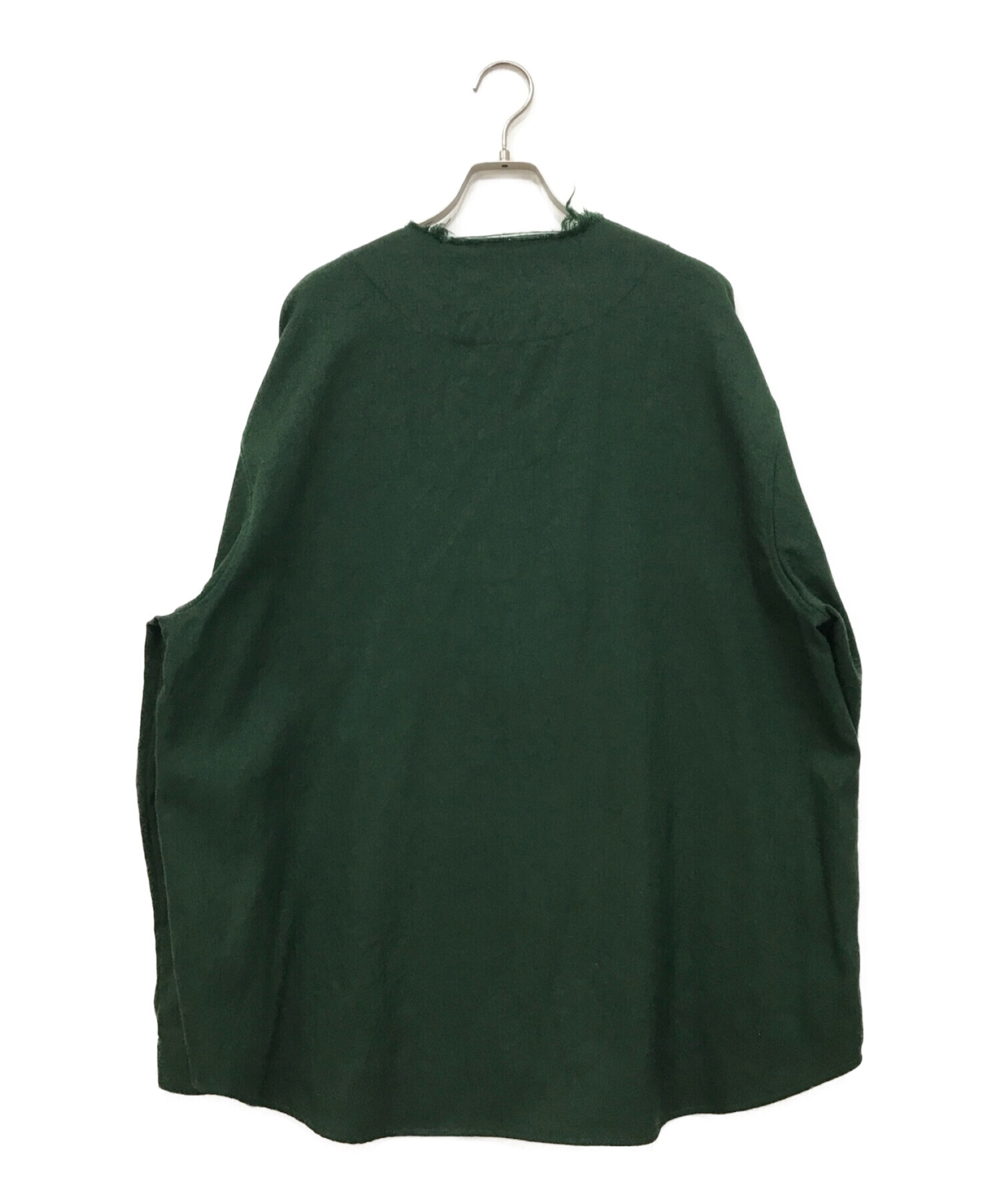 中古・古着通販】SUNNEI (スンネイ) LONG OVER SHIRT グリーン サイズ