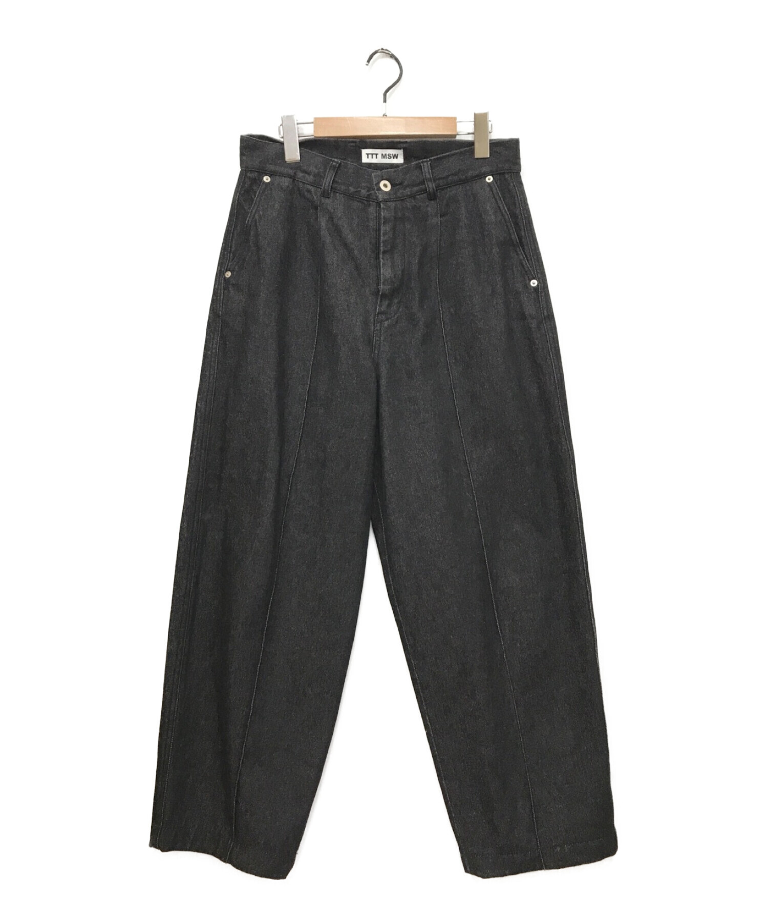 TTT MSW Denim wide pants black - デニム/ジーンズ