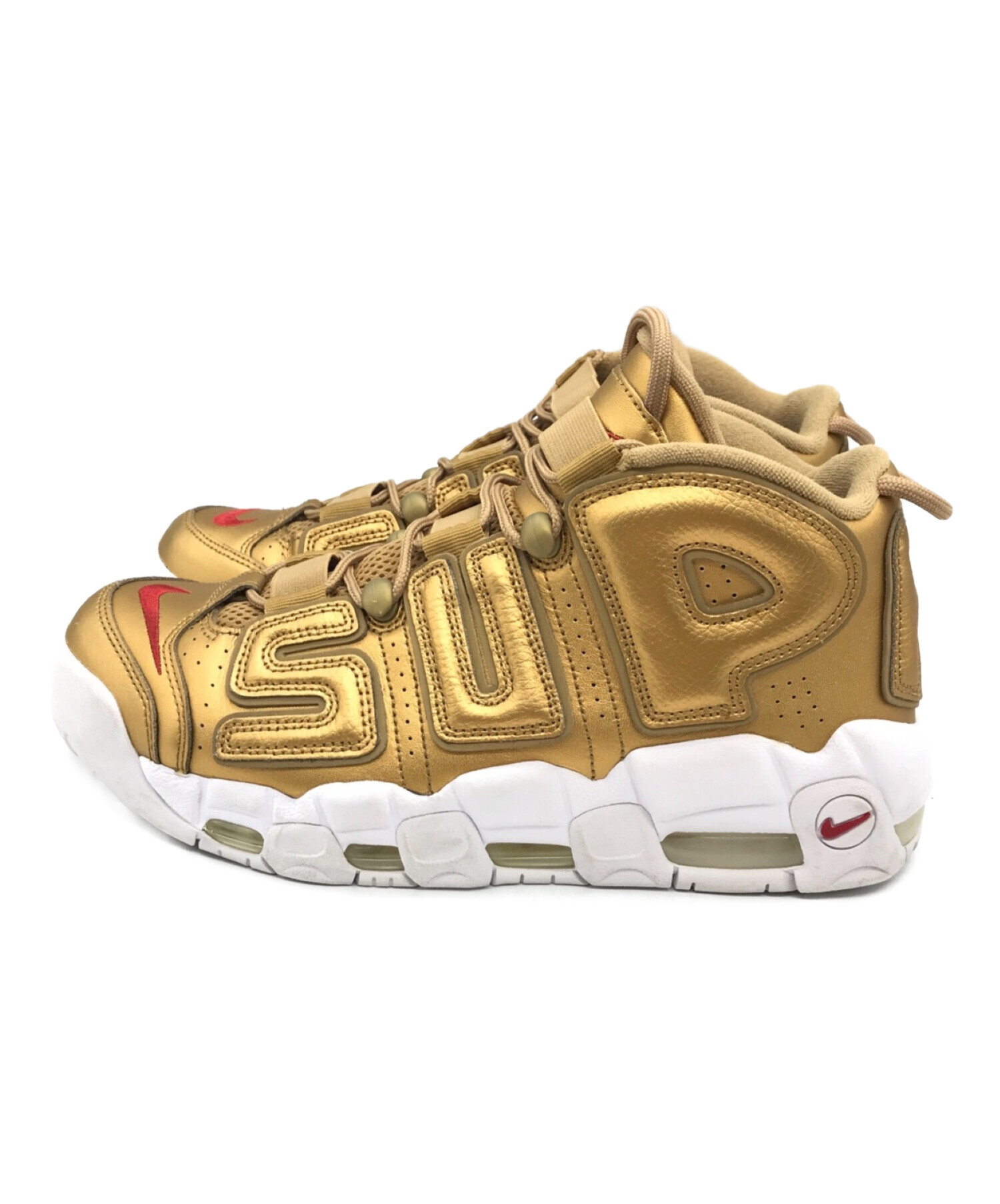 NIKE (ナイキ) AIR MORE UPTEMPO ゴールド サイズ:27.5cm