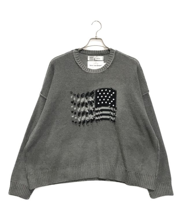 中古・古着通販】DAIRIKU (ダイリク) American Dream Inside-out Knit グレー サイズ:F｜ブランド・古着通販  トレファク公式【TREFAC FASHION】スマホサイト