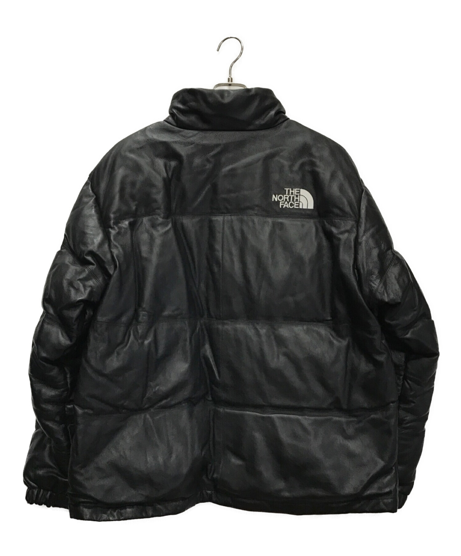 supreme tnf  leather nuptse jacket Sサイズ