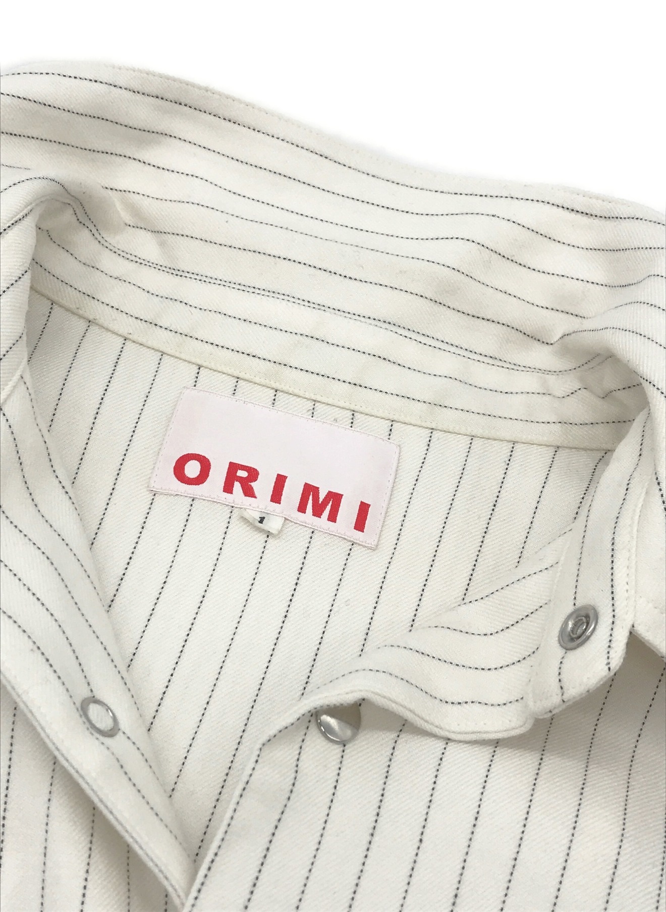 ORIMI (オリミ) PROVIS STRIPE BLOUSON ホワイト サイズ:1