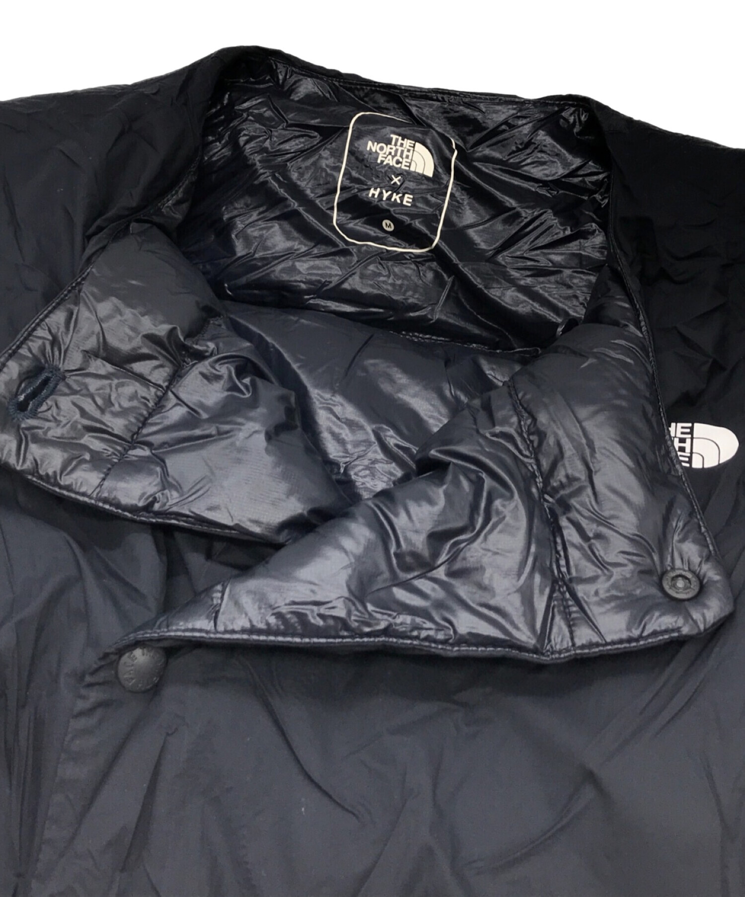 THE NORTH FACE×HYKE (ザ ノースフェイス×ハイク) LIGHT DOWN COAT ブラック サイズ:M