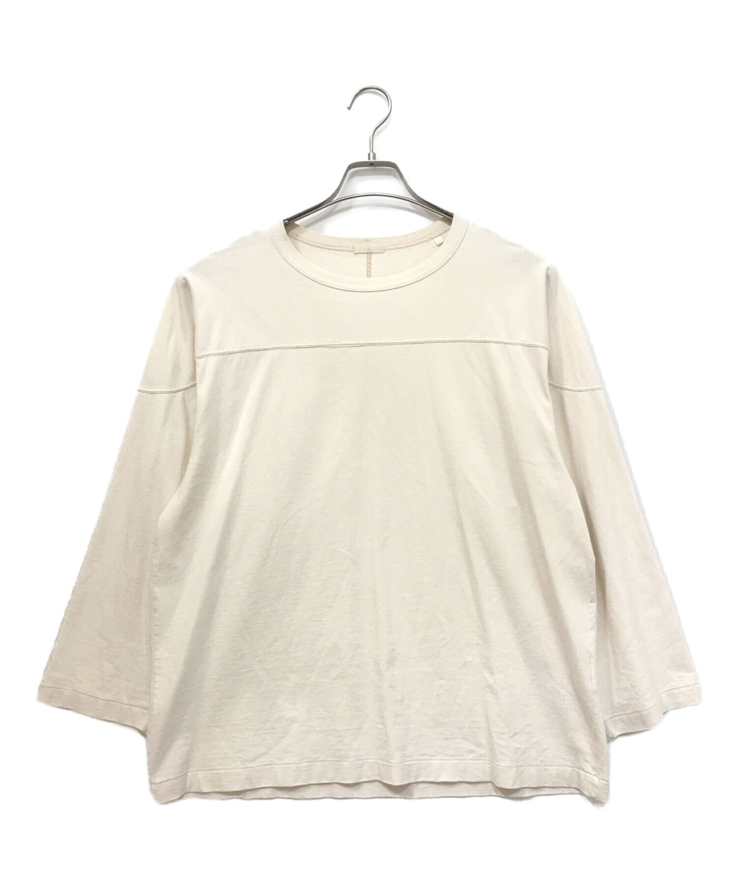 COMOLI (コモリ) フットボールTシャツ ベージュ サイズ:2