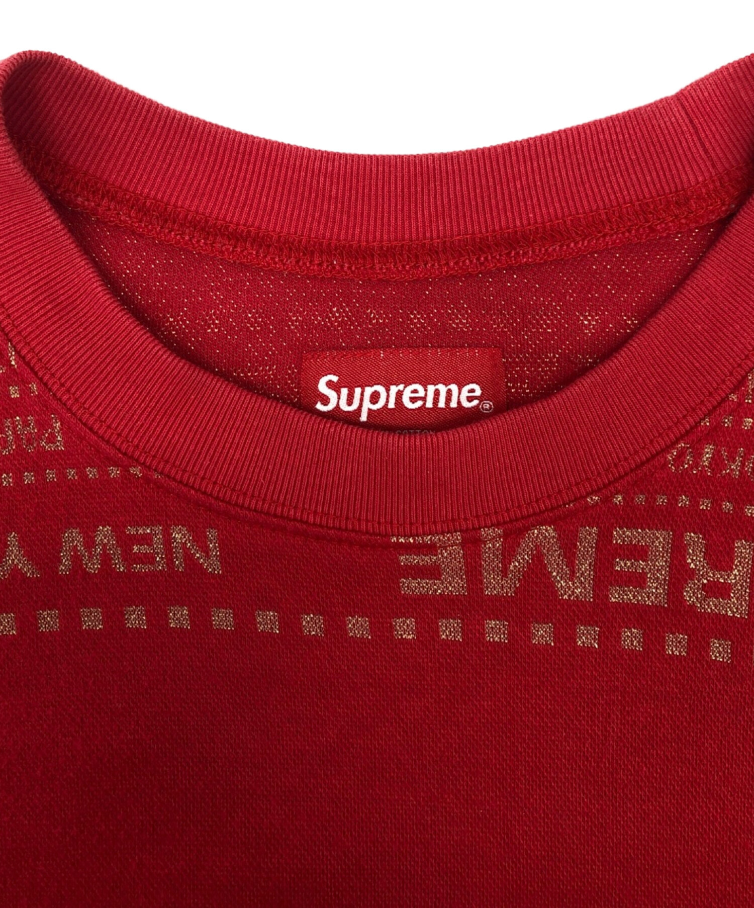 中古・古着通販】SUPREME (シュプリーム) Metallic Jacquard Crewneck ...