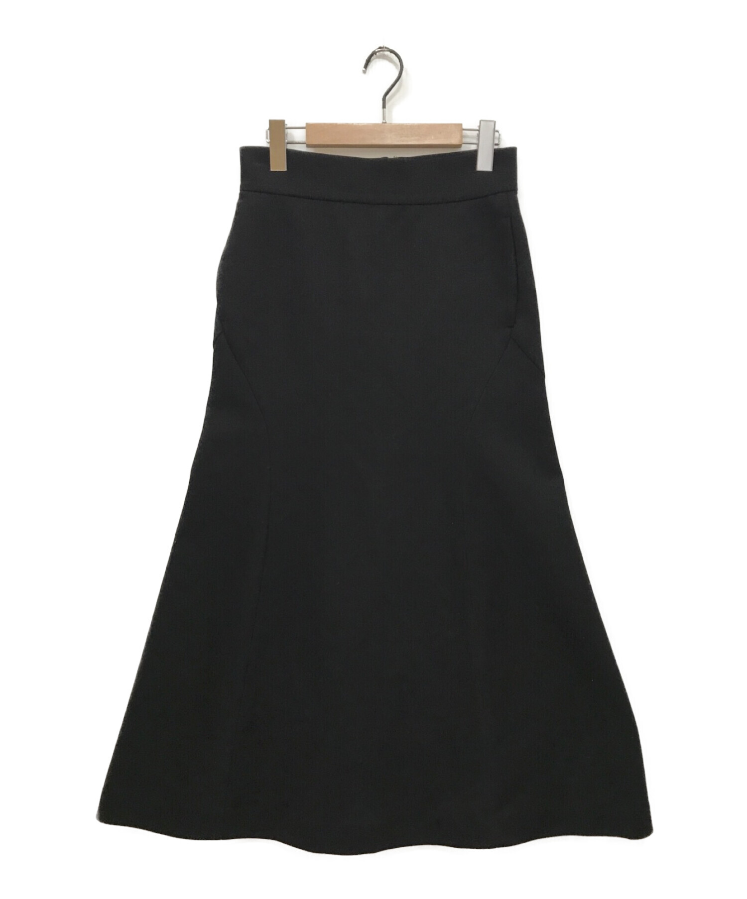 mame kurogouchi (マメクロゴウチ) Double Face Jersey Flared Skirt ブラック サイズ:2