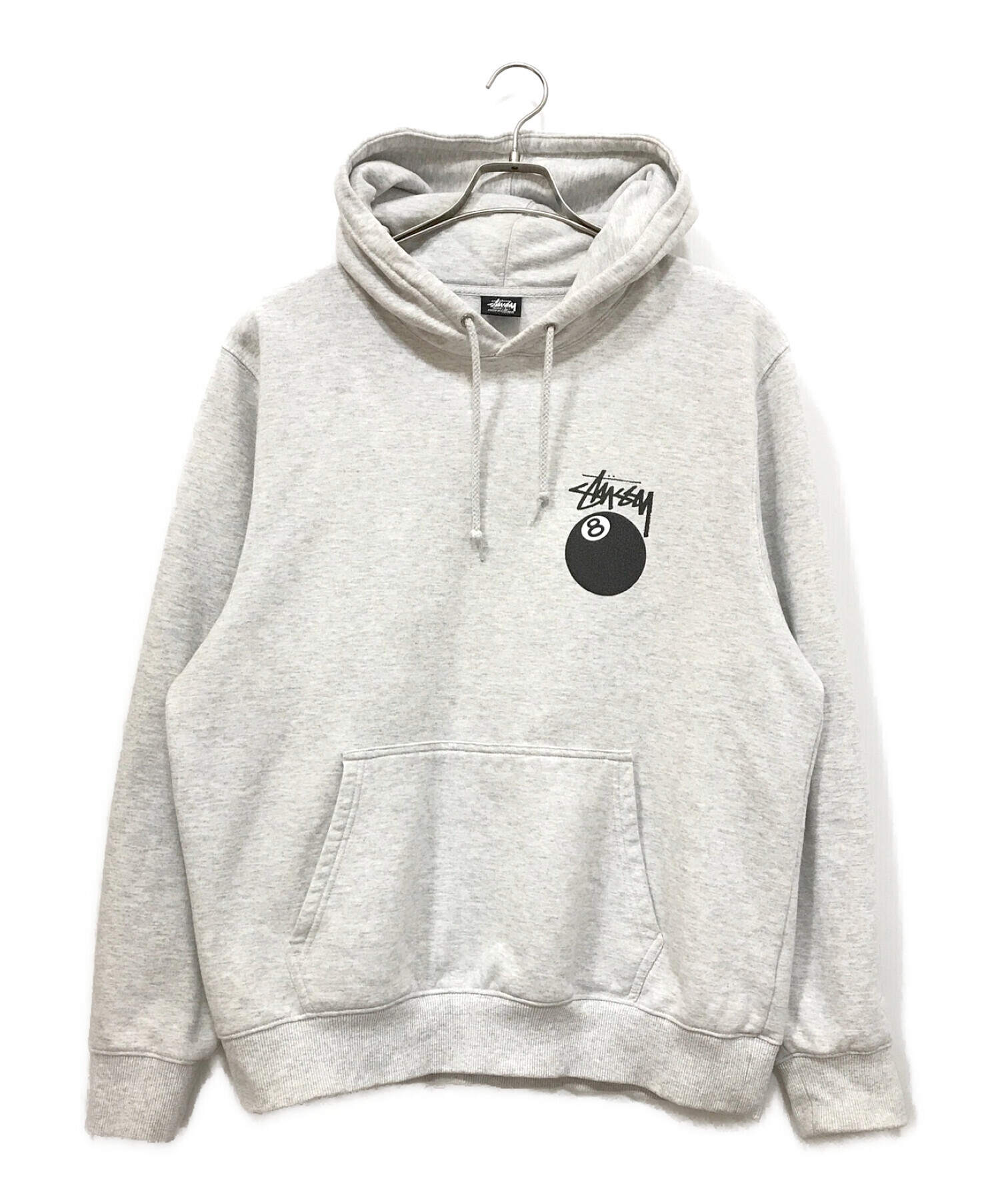 中古・古着通販】stussy (ステューシー) 8 BALL HOOD グレー サイズ:L