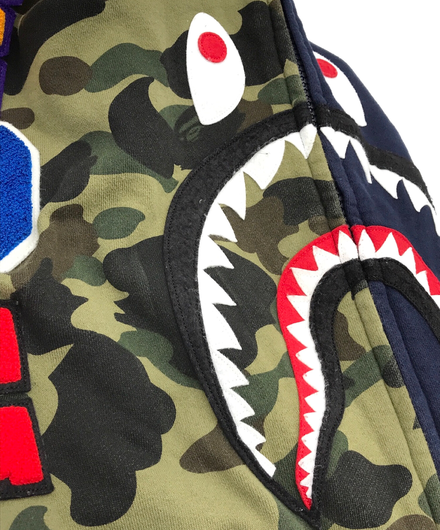 A BATHING APE (ア ベイシング エイプ) ジップパーカー ネイビー サイズ:L