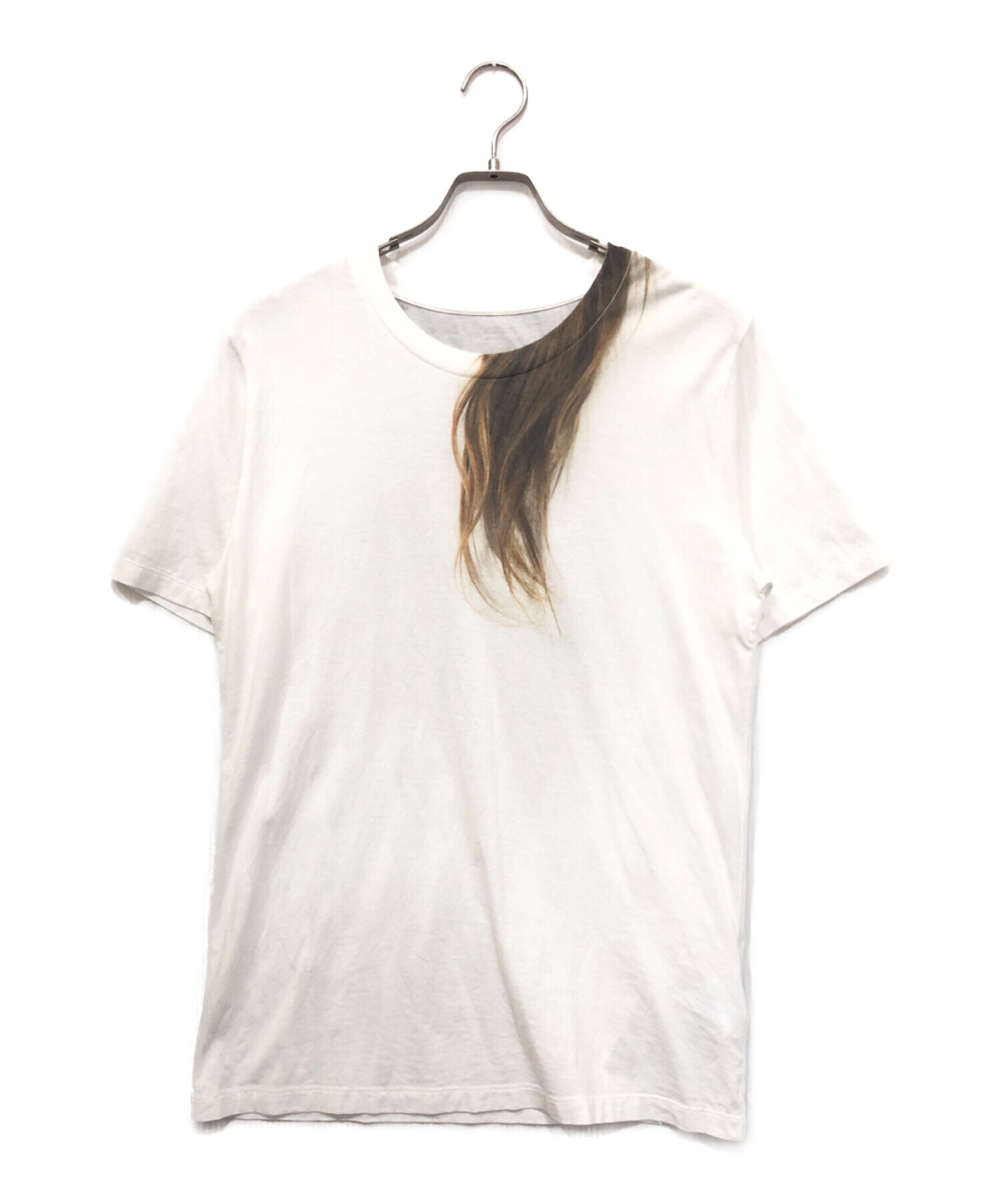 MM6 Maison Margiela (エムエムシックス メゾンマルジェラ) Hair Print T-shirt ホワイト サイズ:S