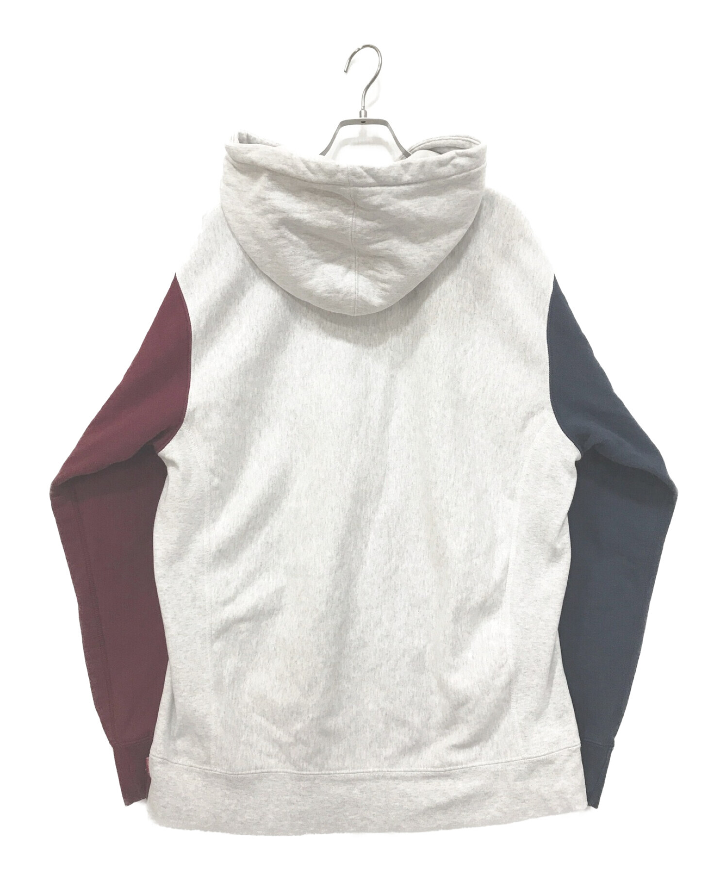 SUPREME (シュプリーム) Color Blocked Arc Logo Hooded Sweatshirt グレー サイズ:XL