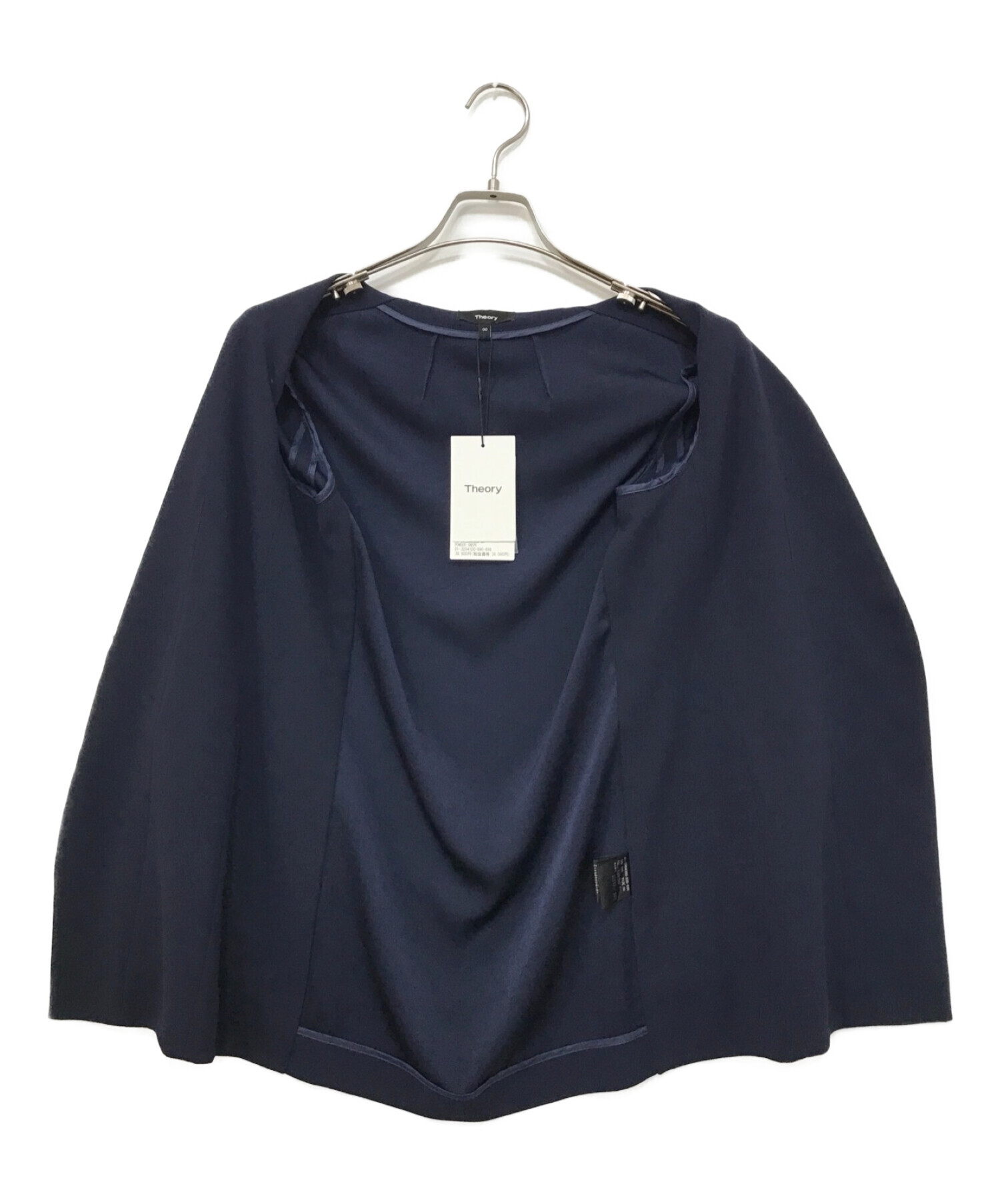 theory (セオリー) Powder Crepe CL Collarless JK ネイビー サイズ:00 未使用品