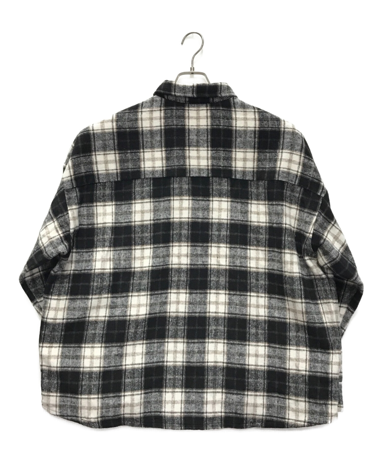 VICTIM (ヴィクティム) BIG CHECK SHIRTS JACKET ブラック サイズ:M