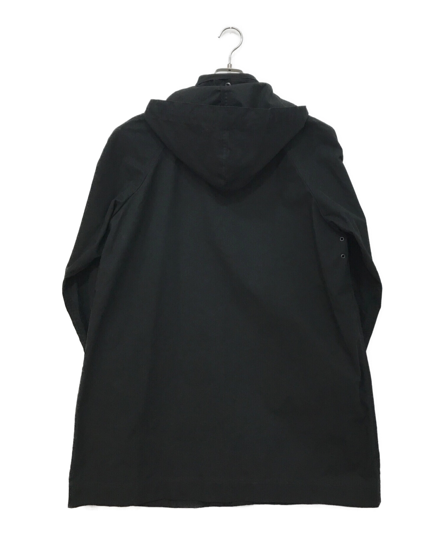 MHL (エムエイチエル) HIGHCOUNT COTTON POPLIN COAT ブラック サイズ:S