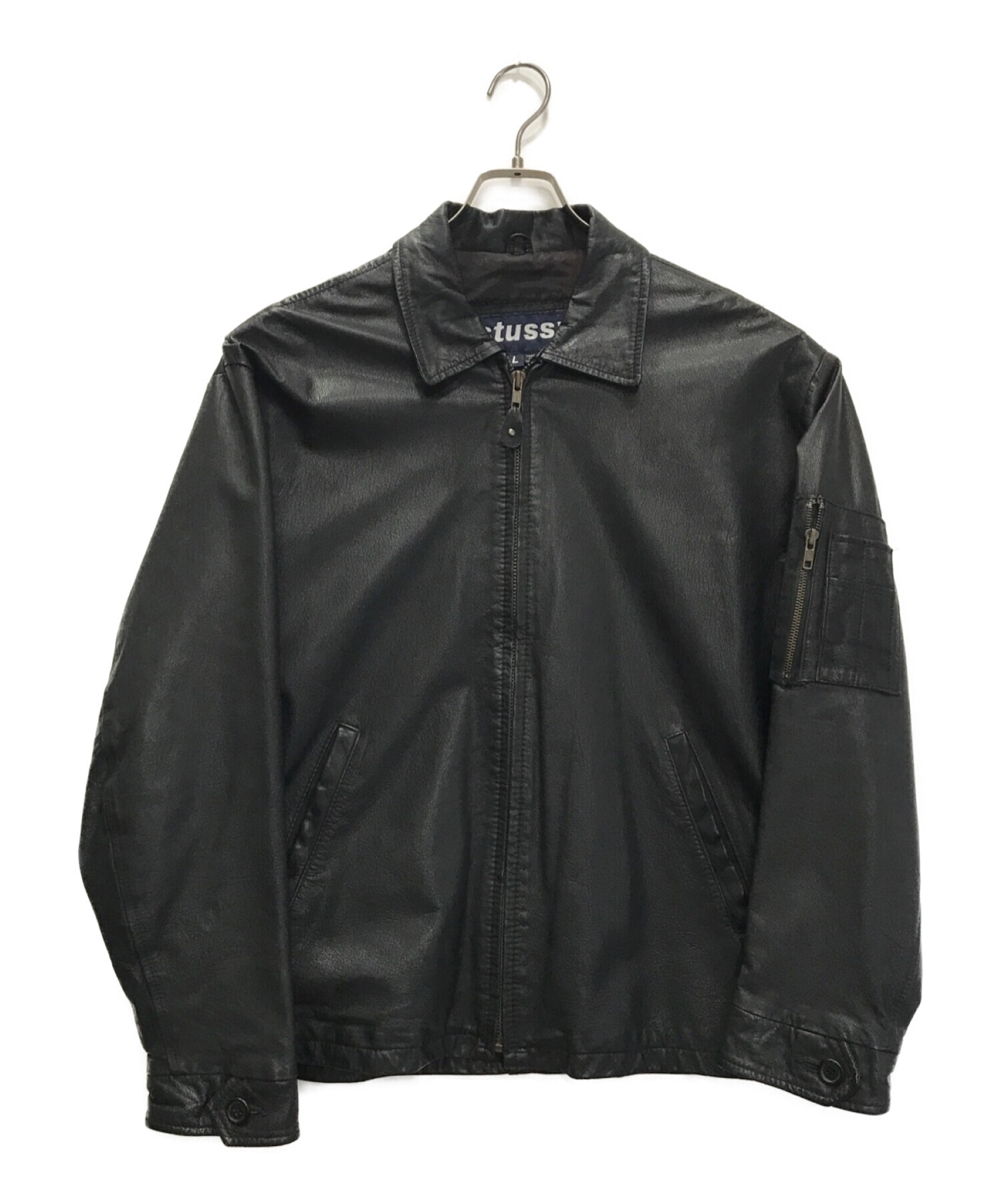 中古・古着通販】stussy (ステューシー) [古着]レザージャケット 