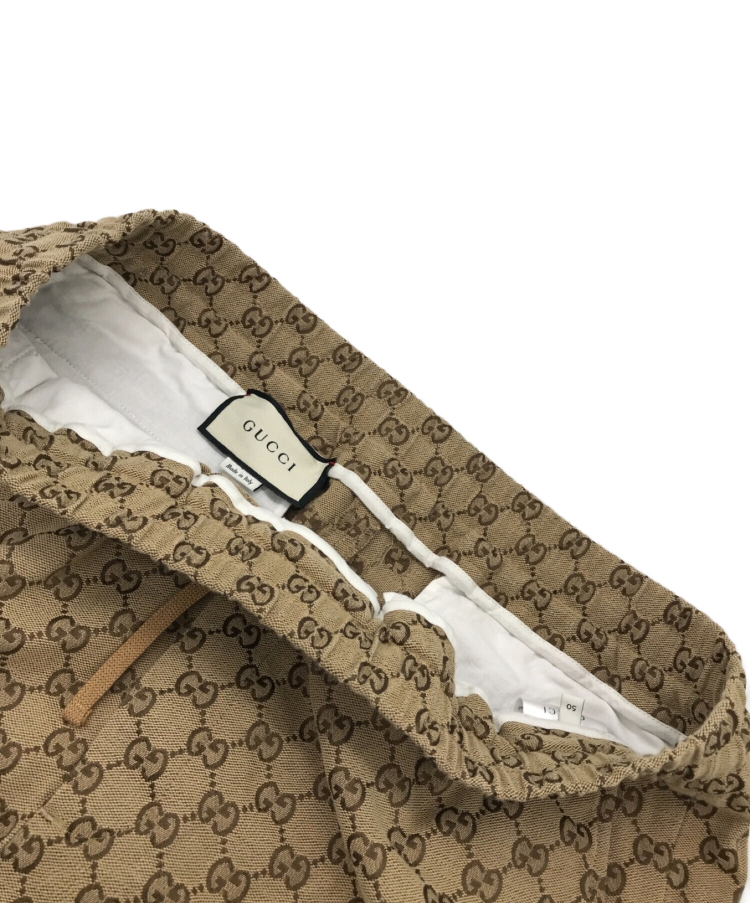 中古・古着通販】GUCCI (グッチ) パンツ ブラウン サイズ:50｜ブランド