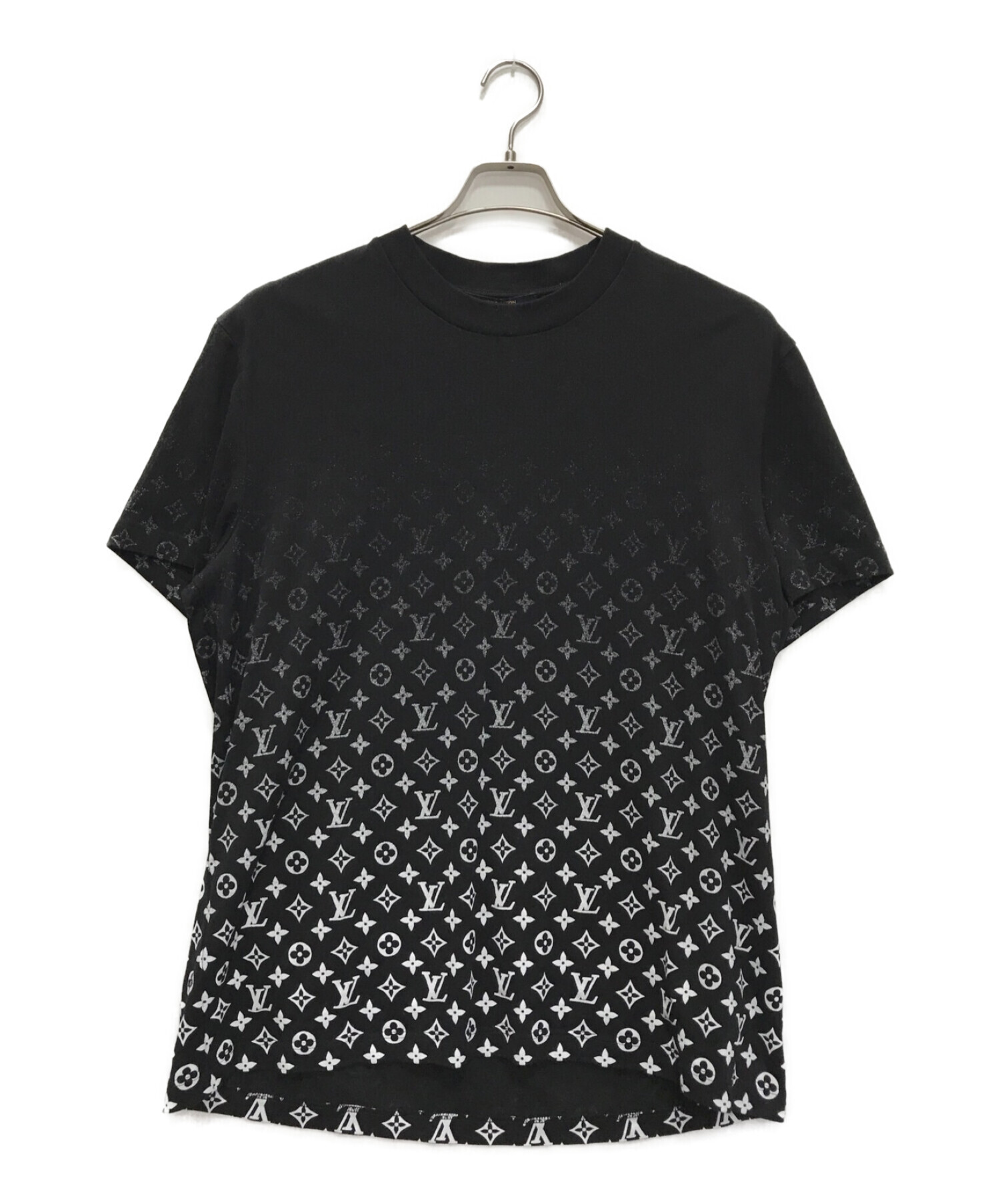 LOUIS VUITTON (ルイ ヴィトン) モノグラム グラディエント 半袖Tシャツ ブラック サイズ:XXL