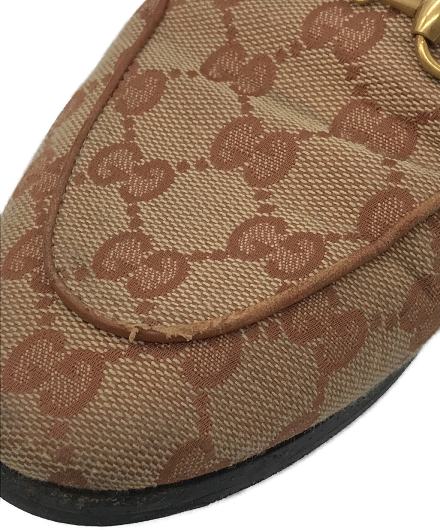 中古・古着通販】GUCCI (グッチ) ヨルダーンGGキャンバスホースビット