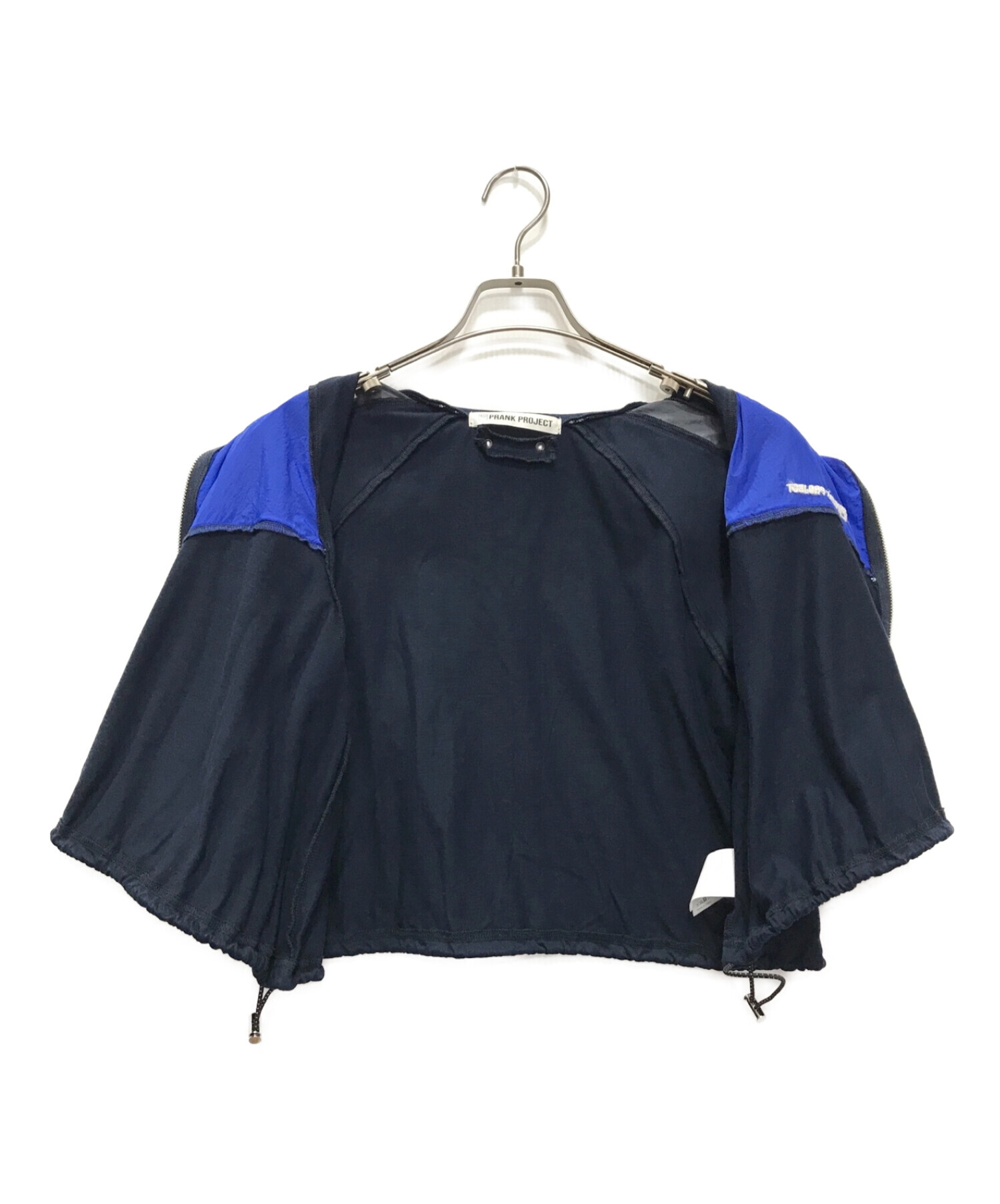 PRANK PROJECT (プランクプロジェクト) Bicolor Cropped Zip Top ネイビー×ブルー サイズ:FREE