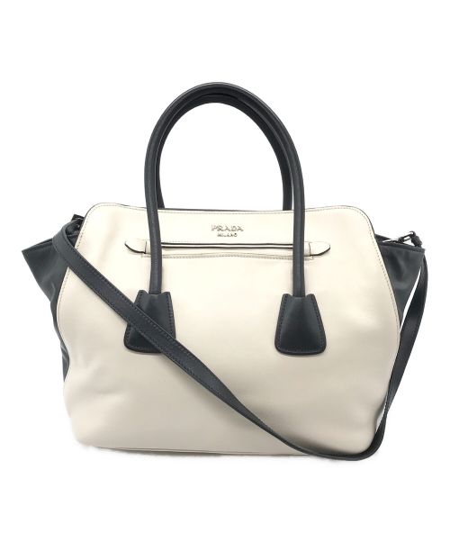 中古・古着通販】PRADA (プラダ) 2WAYレザーショルダーバッグ ホワイト