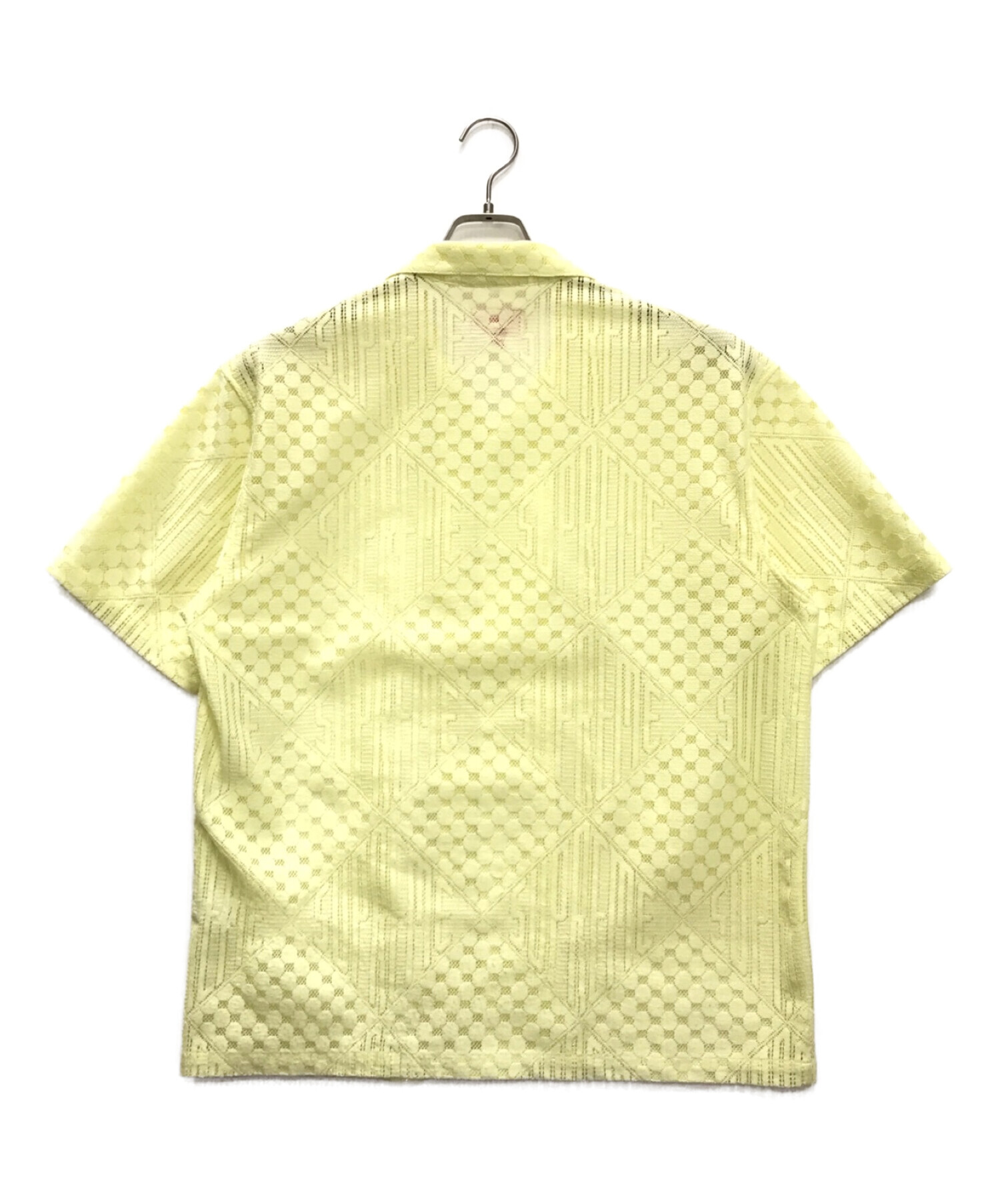 SUPREME (シュプリーム) Lace S/S Shirt イエロー サイズ:M