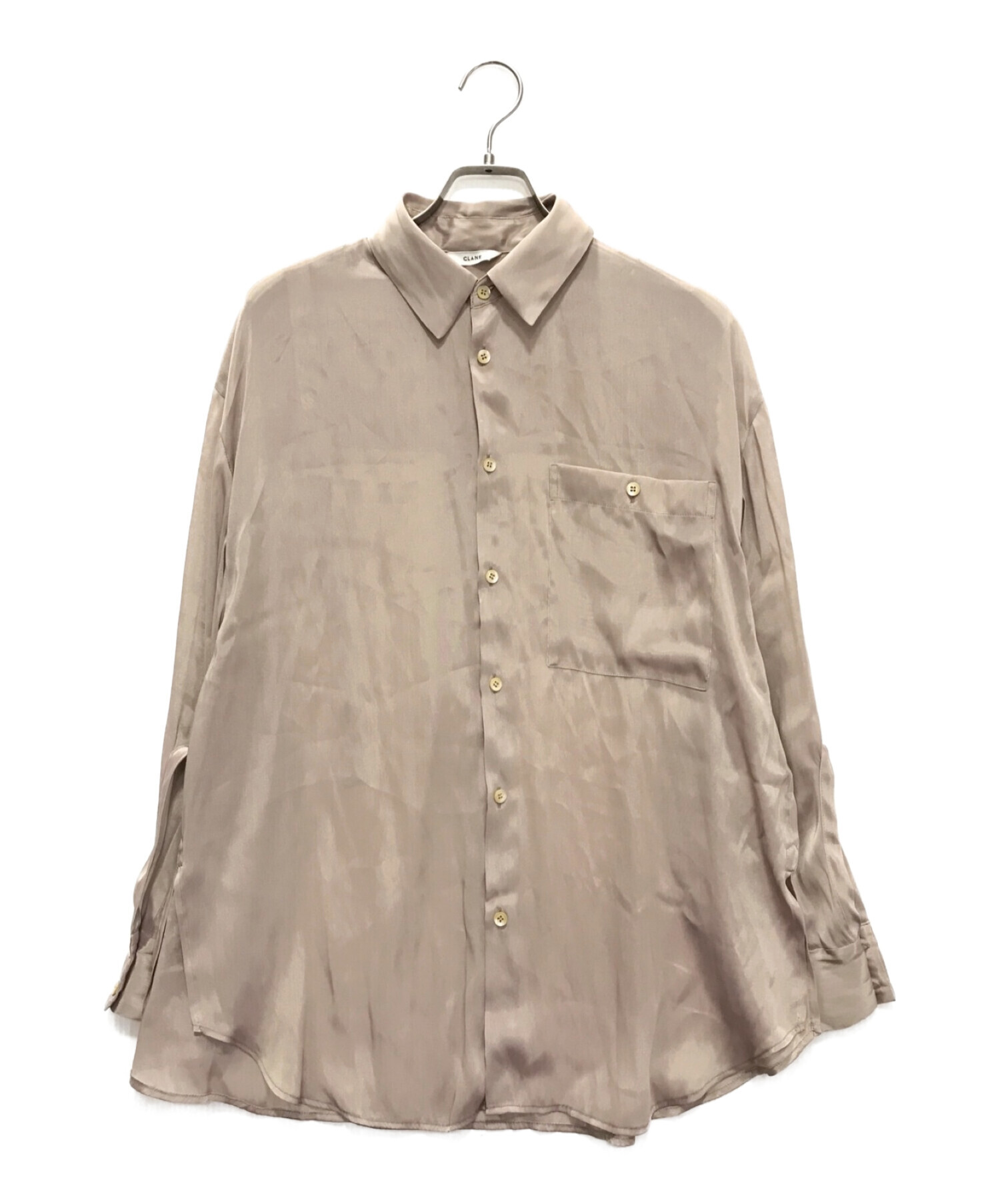 CLANE (クラネ) CHAMBRAY LOOSE SHIRT ベージュ サイズ:1