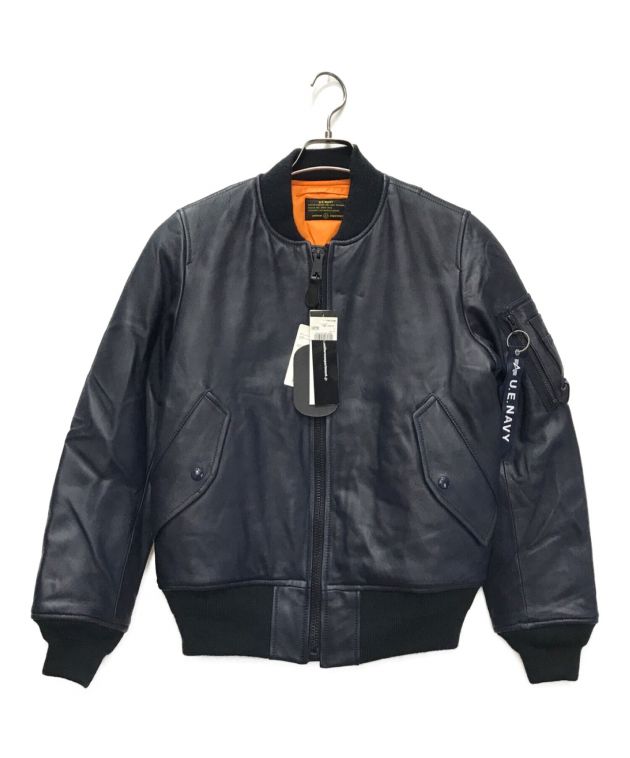 中古・古着通販】uniform experiment (ユニフォームエクスペリメント) ALPHA INDUSTRIES (アルファインダストリーズ)  MA-1ジャケット ネイビー サイズ:S｜ブランド・古着通販 トレファク公式【TREFAC FASHION】スマホサイト