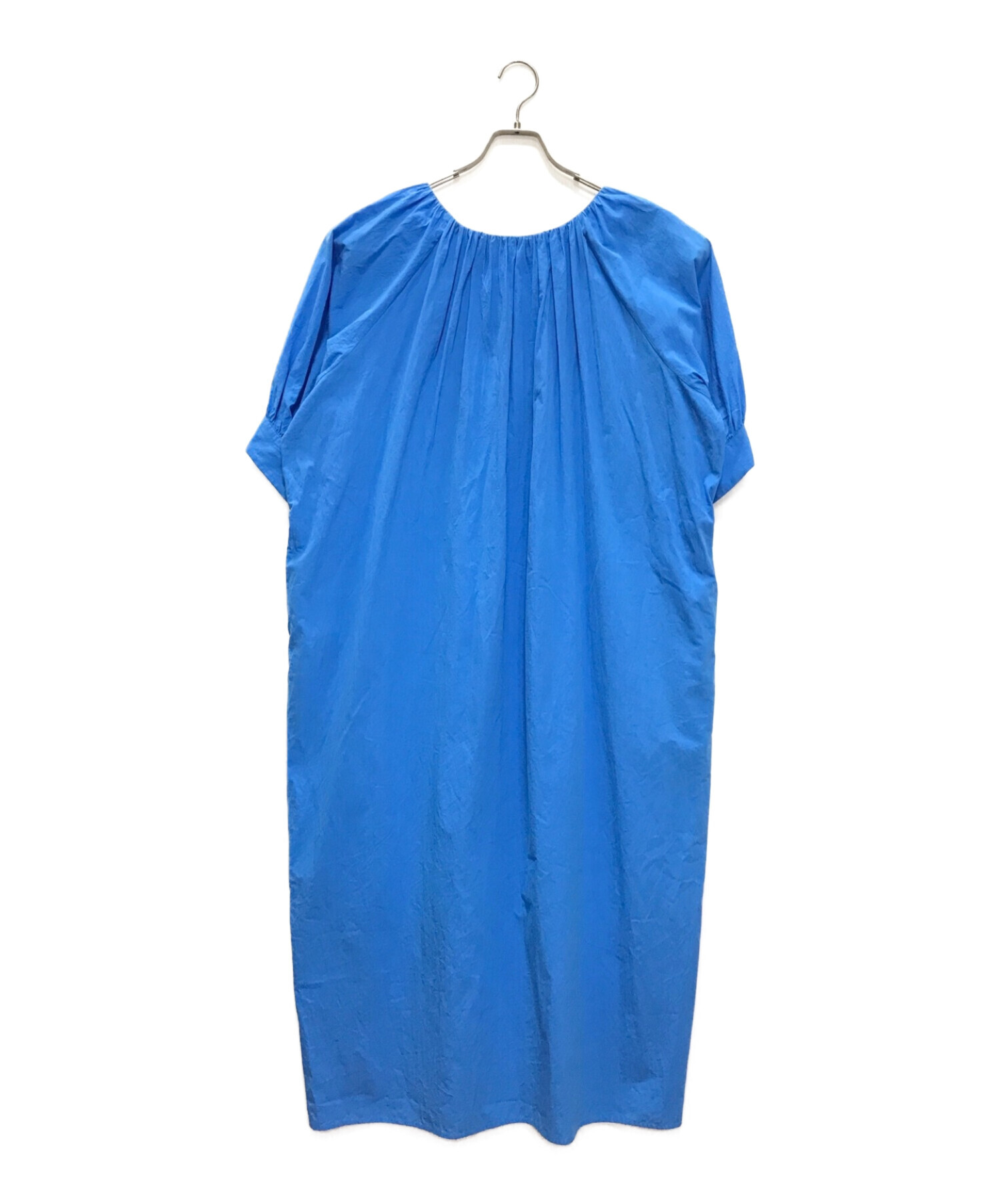 FRAMeWORK (フレームワーク) コットンギャザードレス ブルー サイズ:下記参照