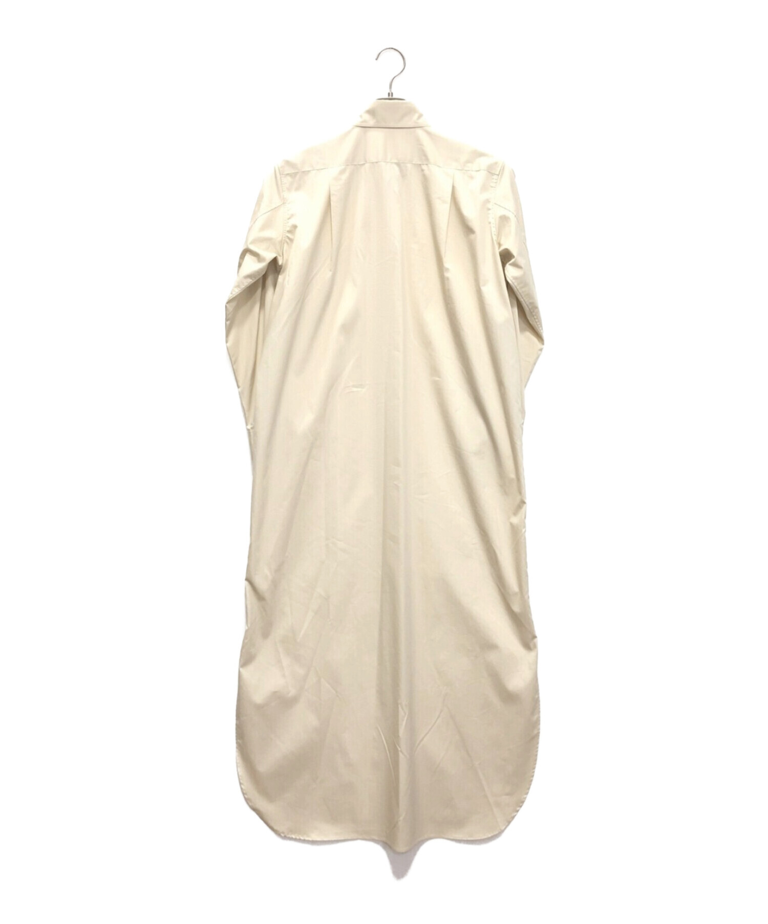 BACCA (バッカ) コットンポリエステルツイル ロングシャツドレス ベージュ サイズ:XS