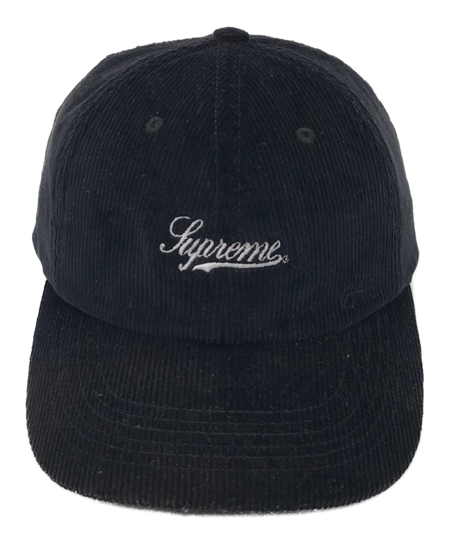 Supreme (シュプリーム) Script Corduroy 6-Panel Cap ブラック サイズ:下記参照