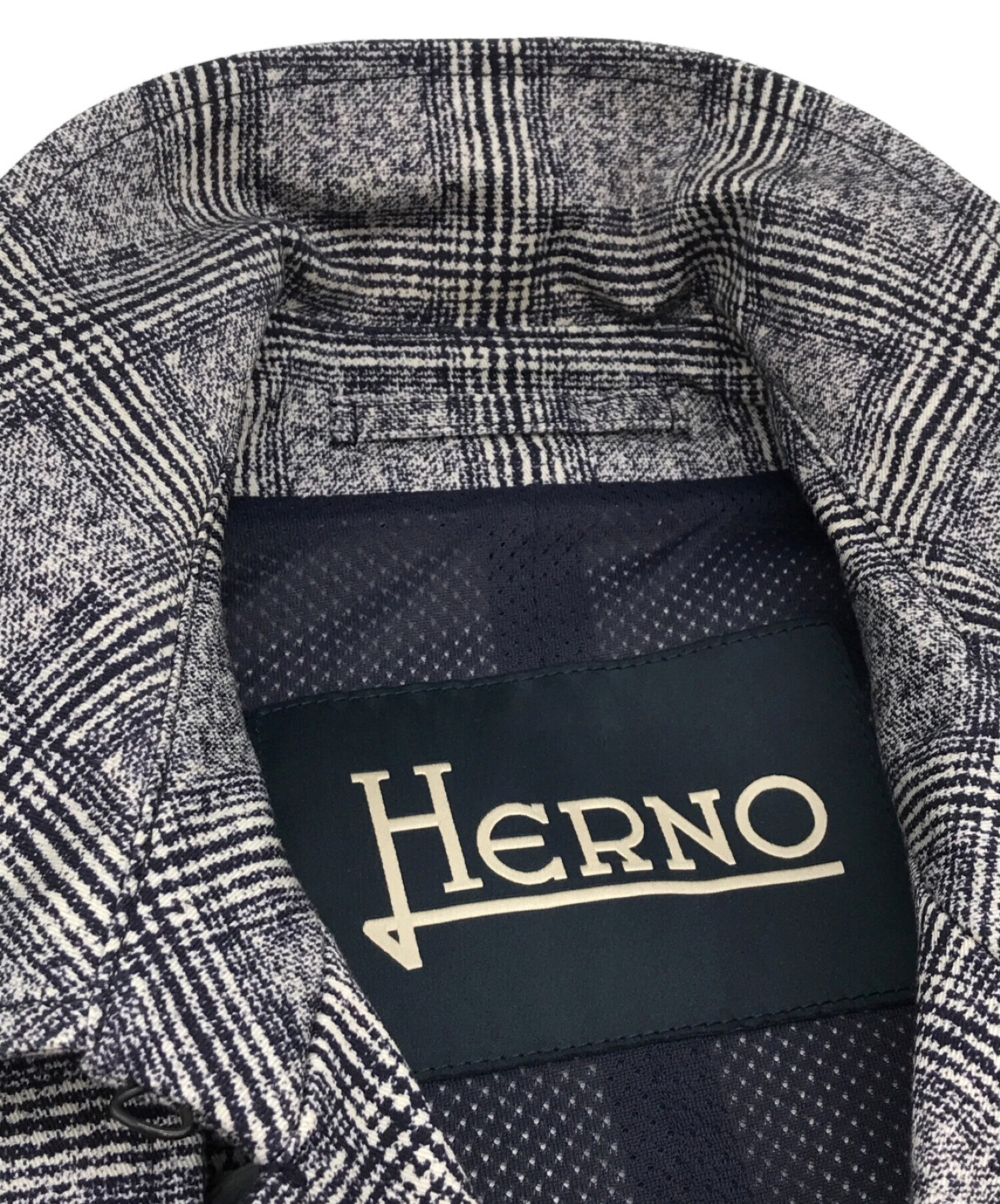 HERNO ヘルノ　トレンチコート　ネイビー　44